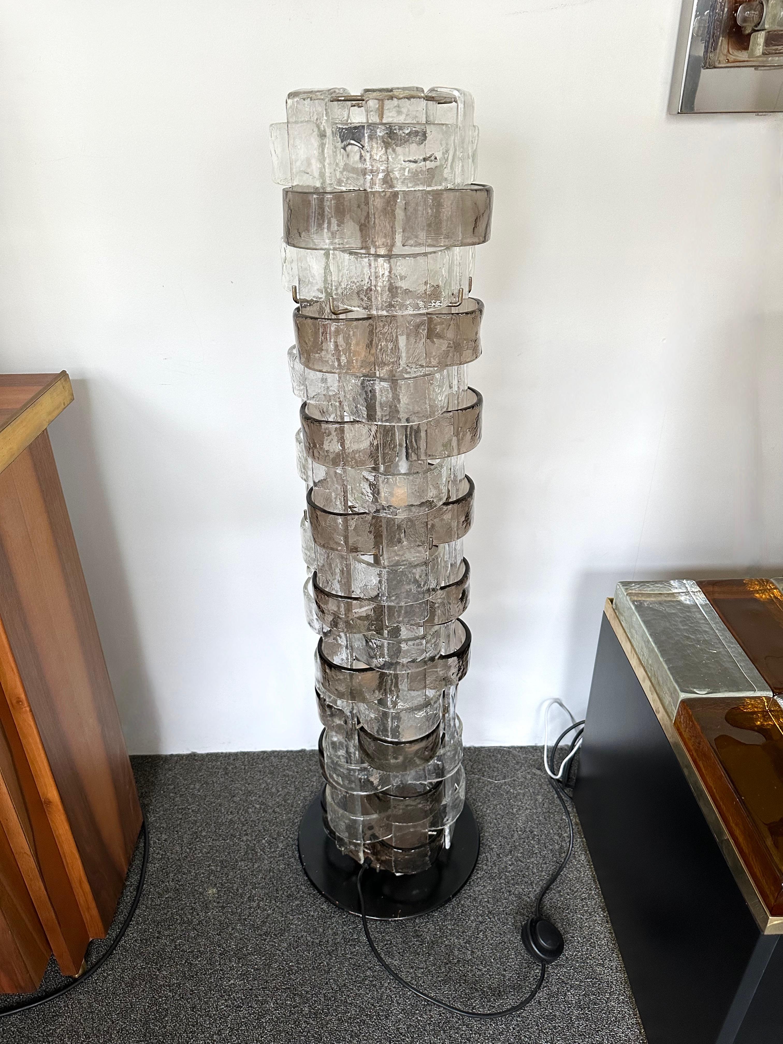 Floor Lamp LT378 Murano Glass by Carlo Nason for Mazzega, Italy, 1970s For Sale 7