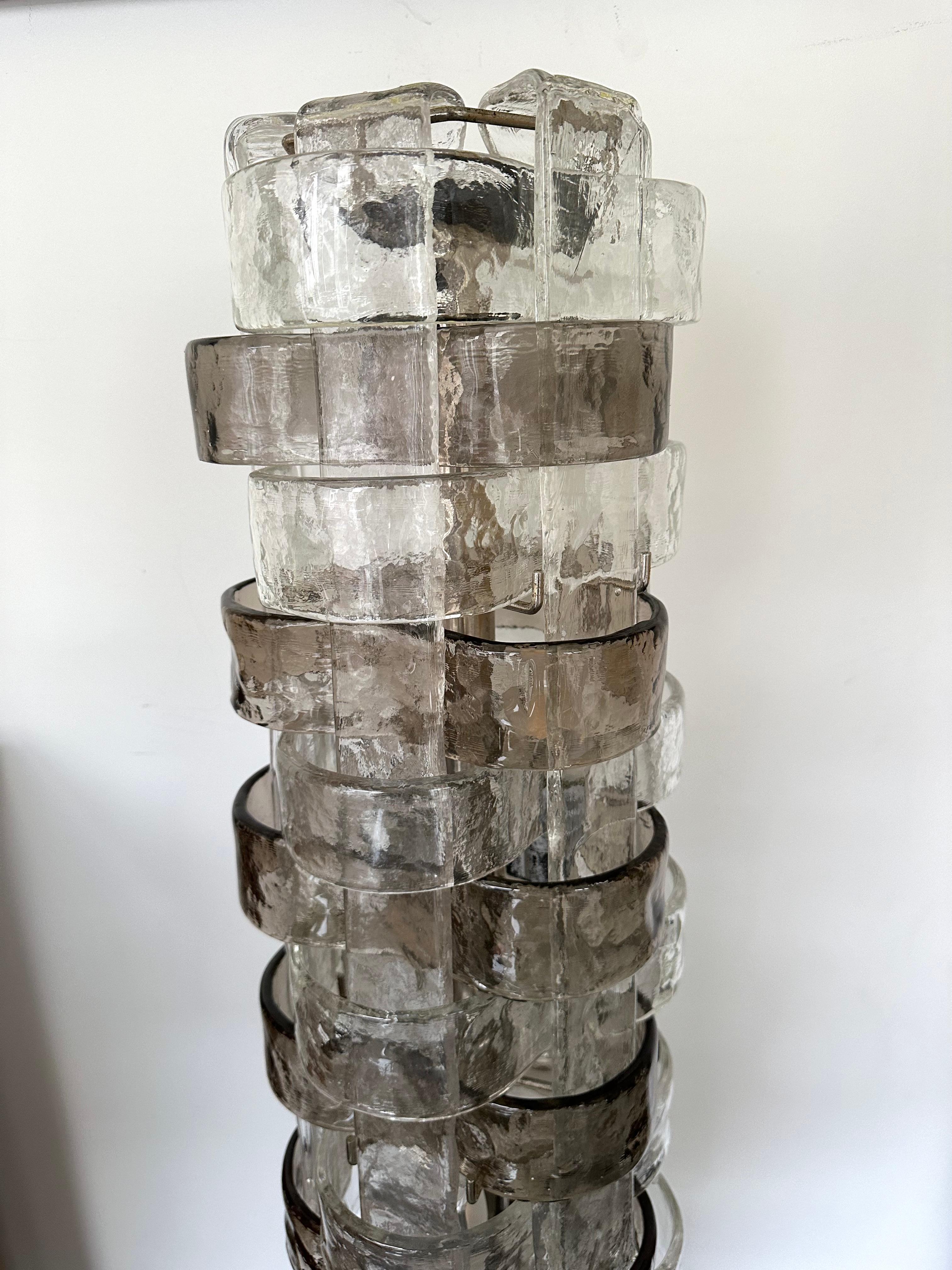 Floor Lamp LT378 Murano Glass by Carlo Nason for Mazzega, Italy, 1970s For Sale 2