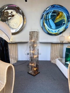 Floor Lamp LT379 Murano Glass Metal by Carlo Nason for Mazzega, Italy, 1970s