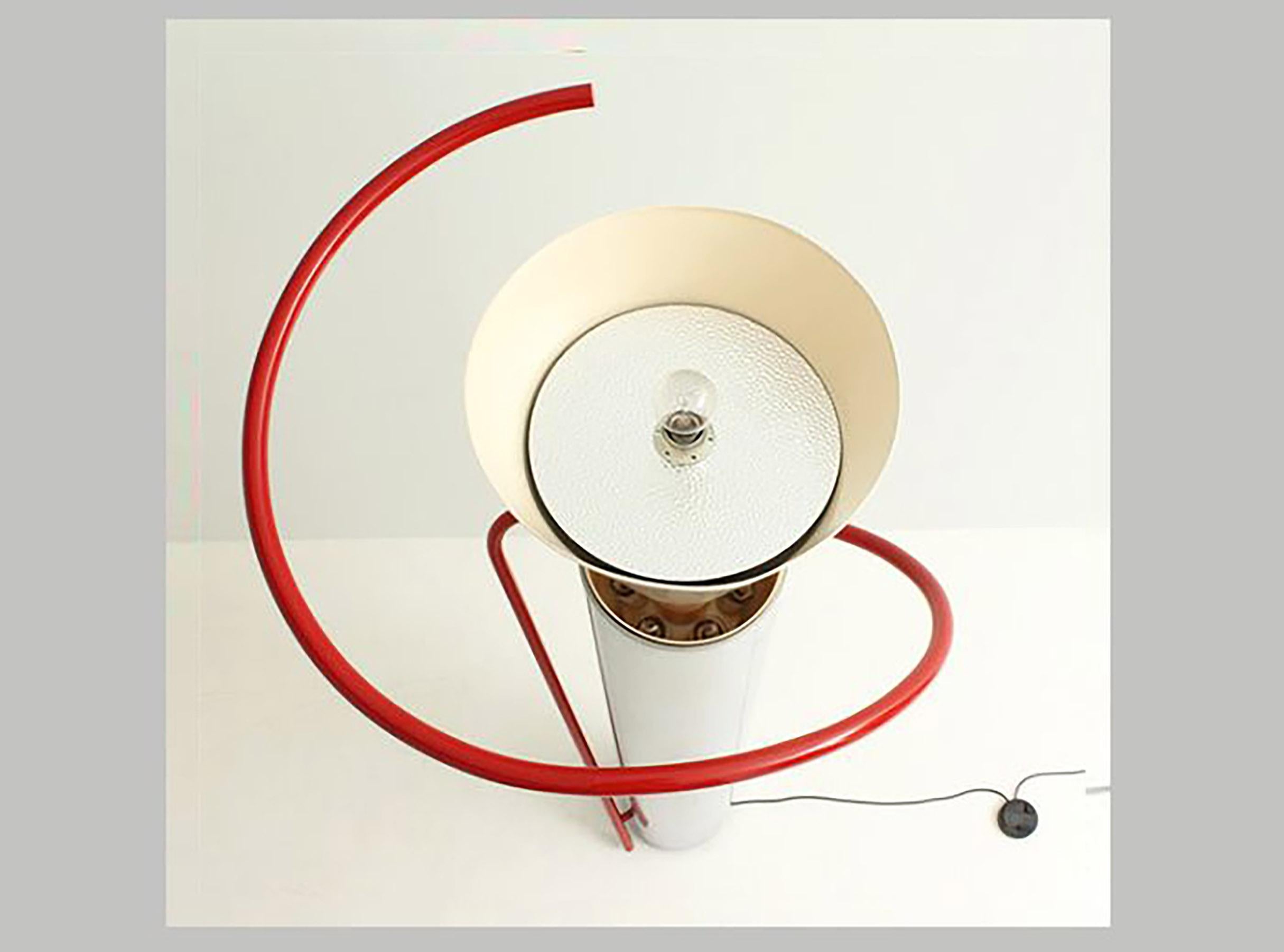 Steel Floor Lamp, Luciano Baldessari