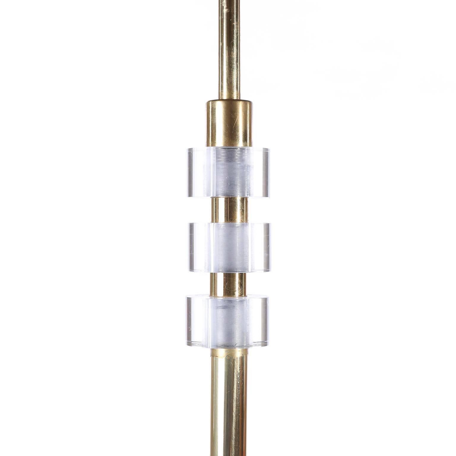 Lampada da terra in lucite con base turchese, anni '60 In condizioni buone in vendita a Hausmannstätten, AT