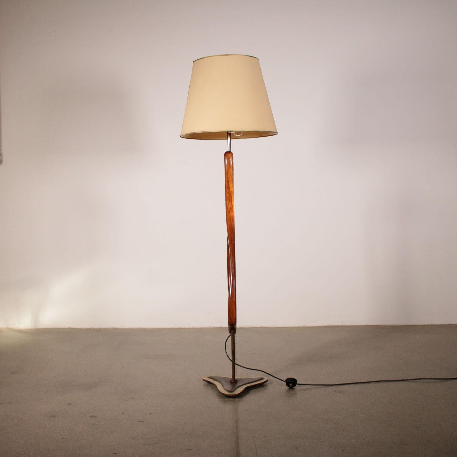 Brass Floor Lamp Manufactured in Argentine Vintage, 1950s
