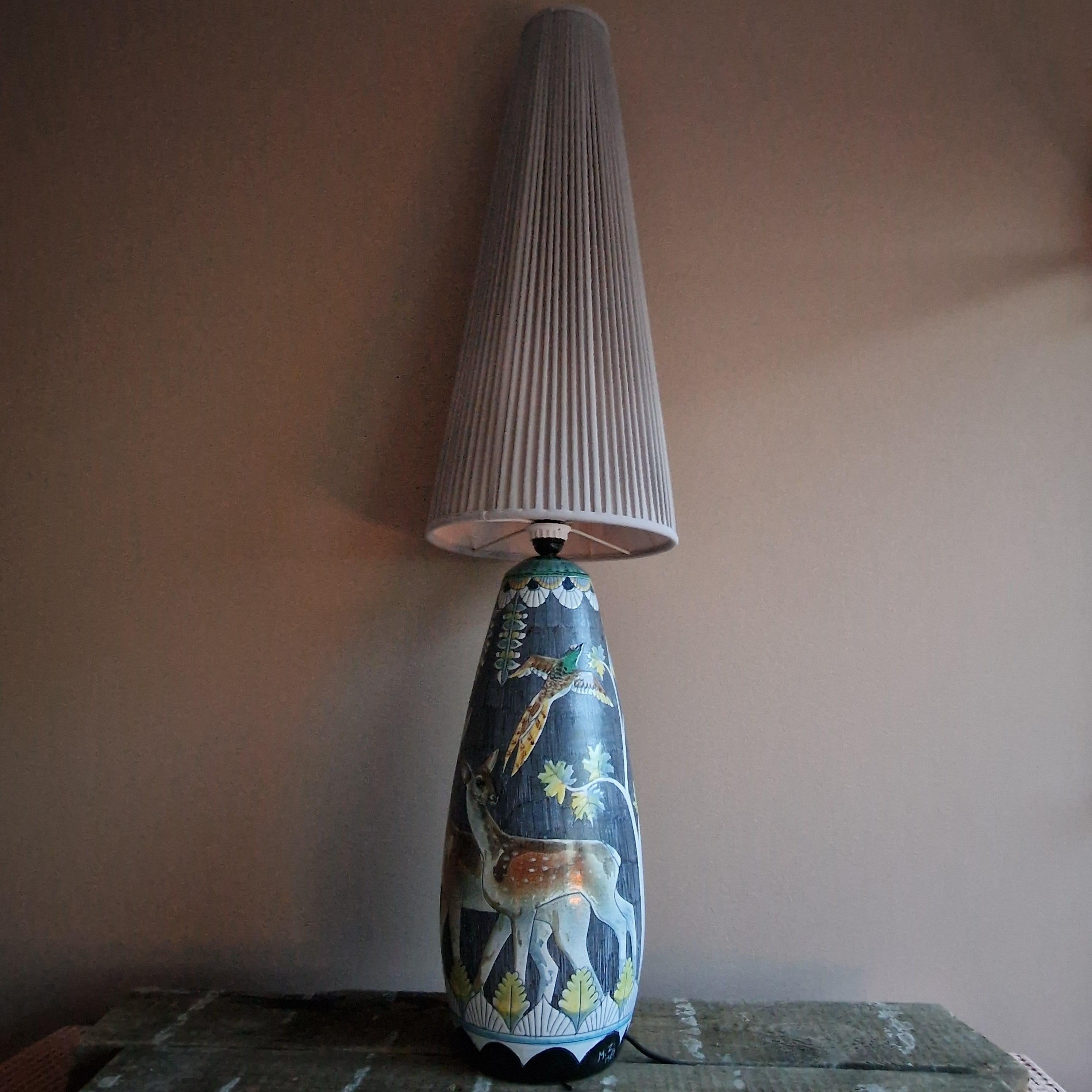 Vernissé Lampadaire Marian Zawadzki, Tilgmans, Suède, années 1960 en vente