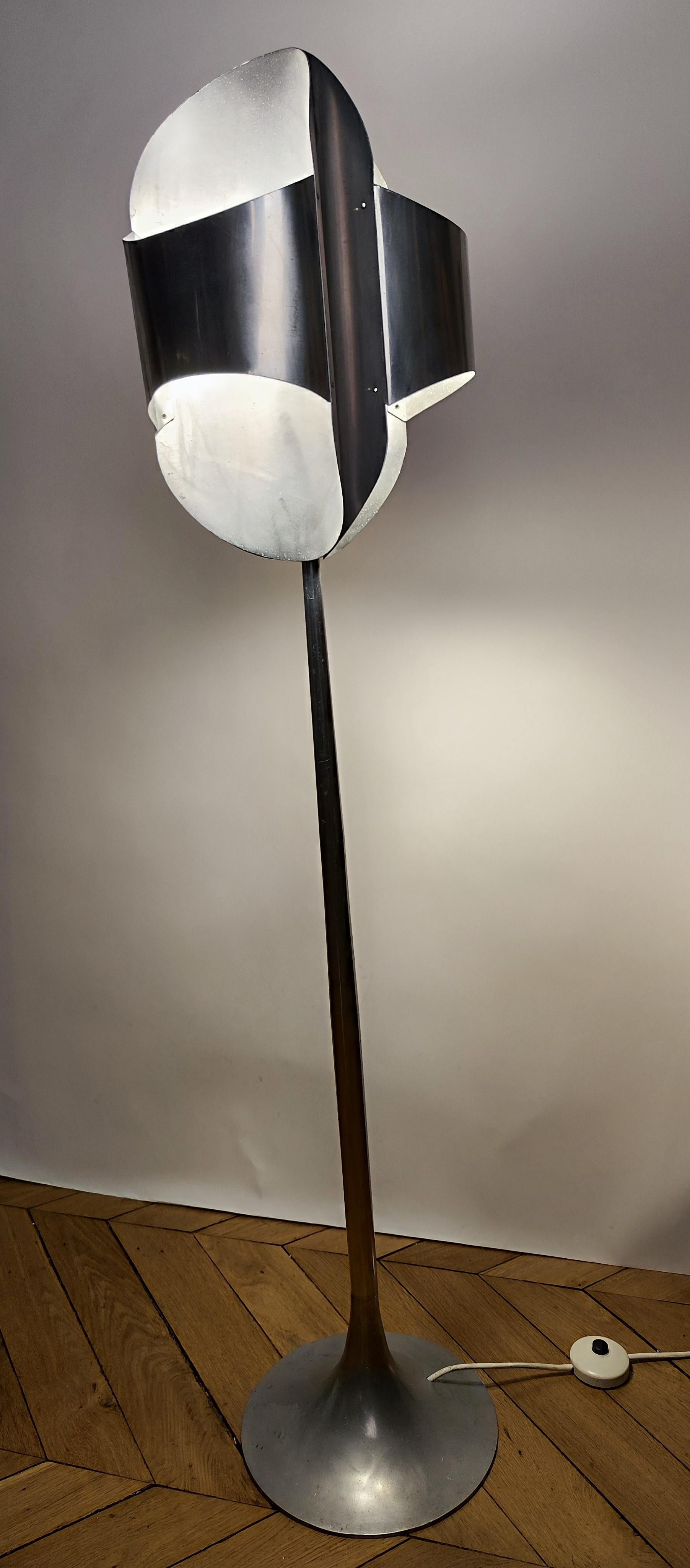 French Floor lamp may attributed to Roger Tallon - 1965-1970 - France For Sale