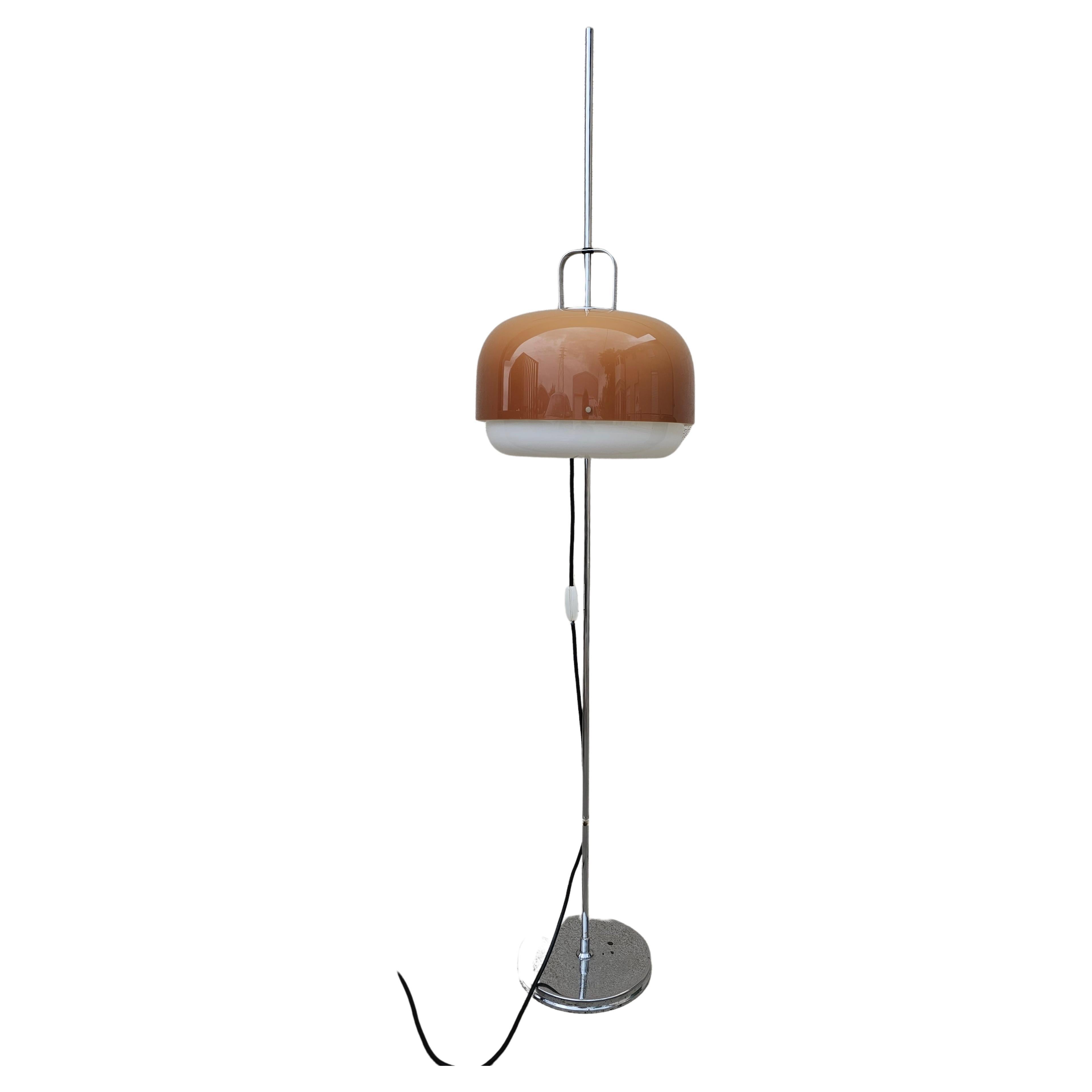 Floor Lamp Medusa in Cappuccino by Luigi Massoni for Guzzini, 1970s