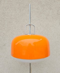 Floor Lamp Medusa in Orange by Luigi Massoni for Guzzini, 1970s