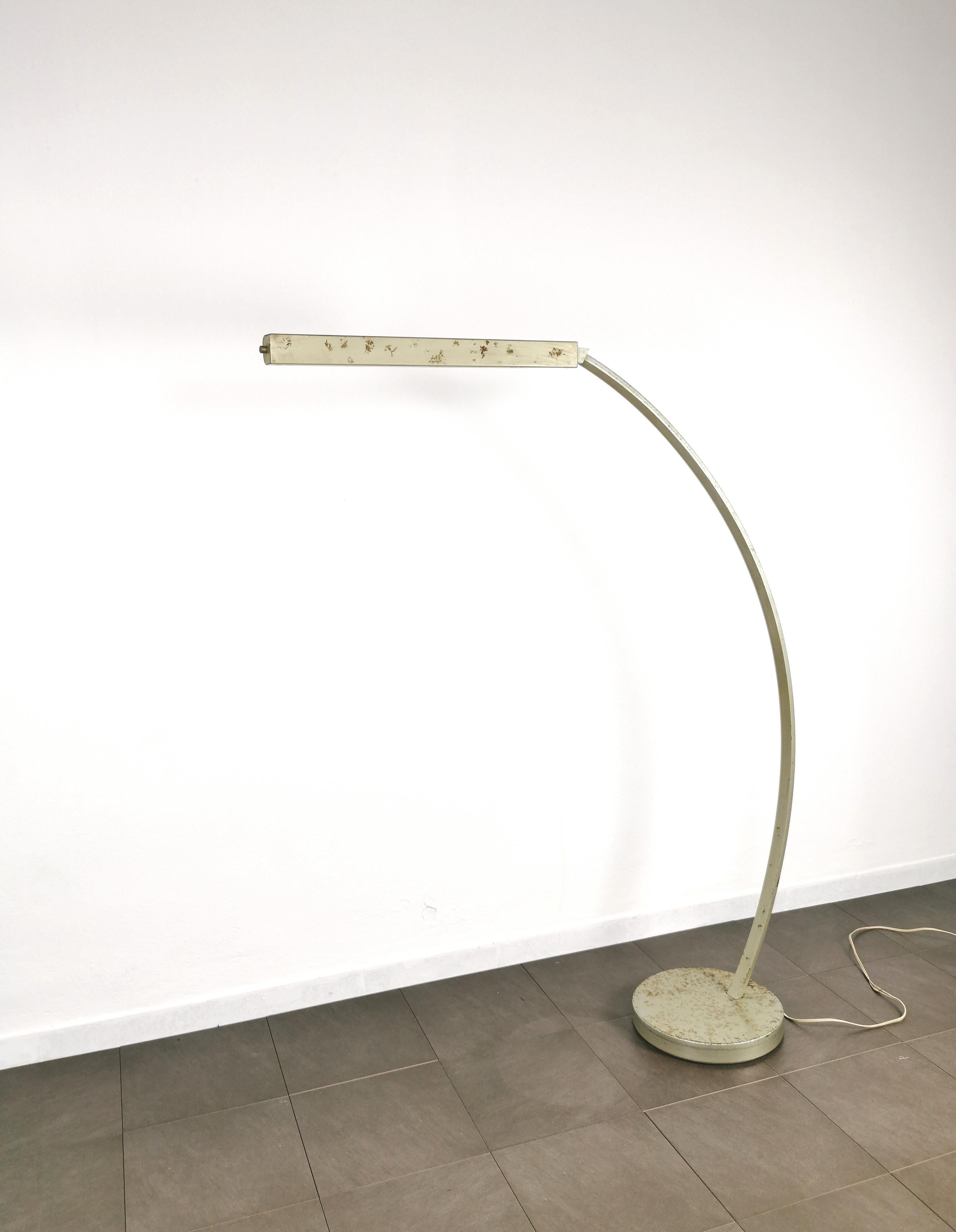 Floor Lamp Metal Grey More Lighting Midcentury Italian Design 1960s For Sale 1