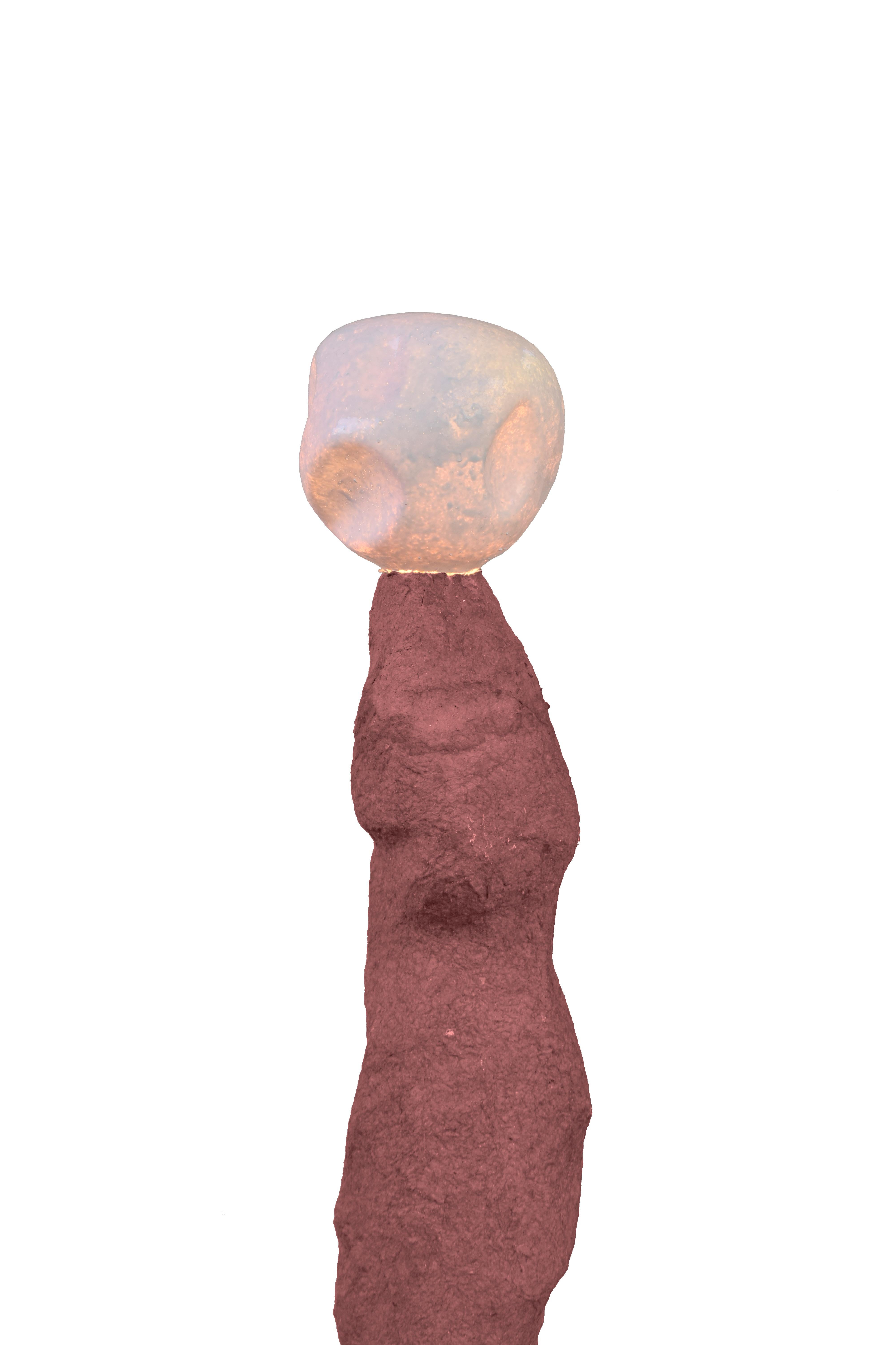 Other Floor Lamp Meteora Purple Reddish Jonathan Bocca For Sale