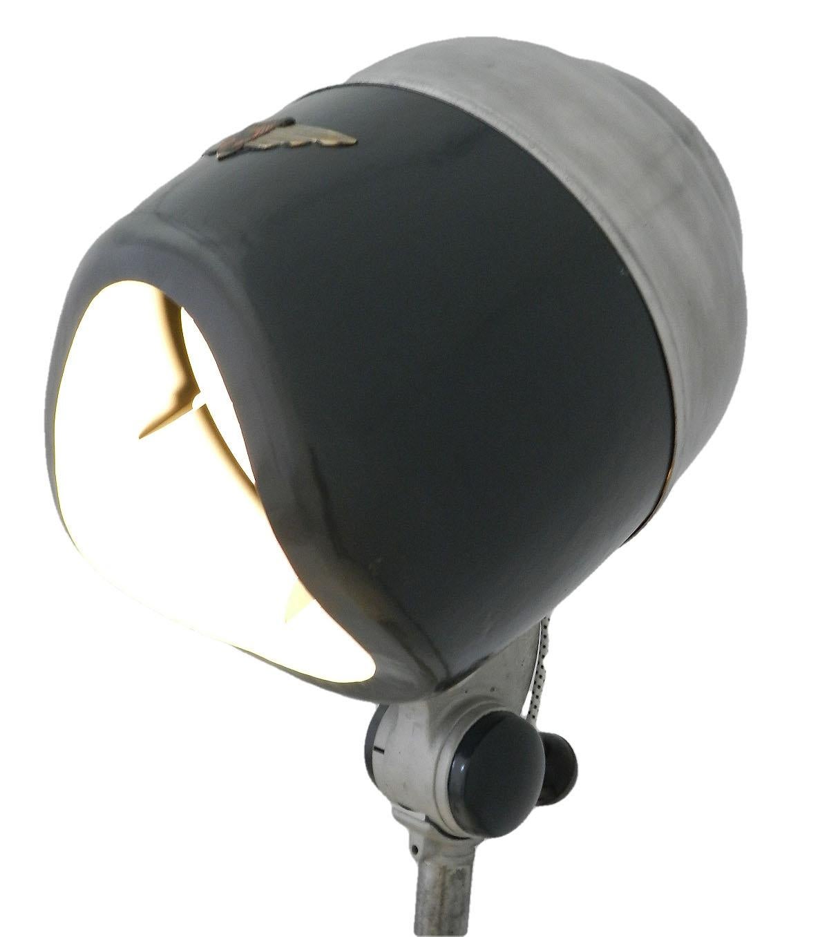 Français Lampadaire Midcentury Converted 1950 Hair Dryer French Industrial One of a Kind en vente