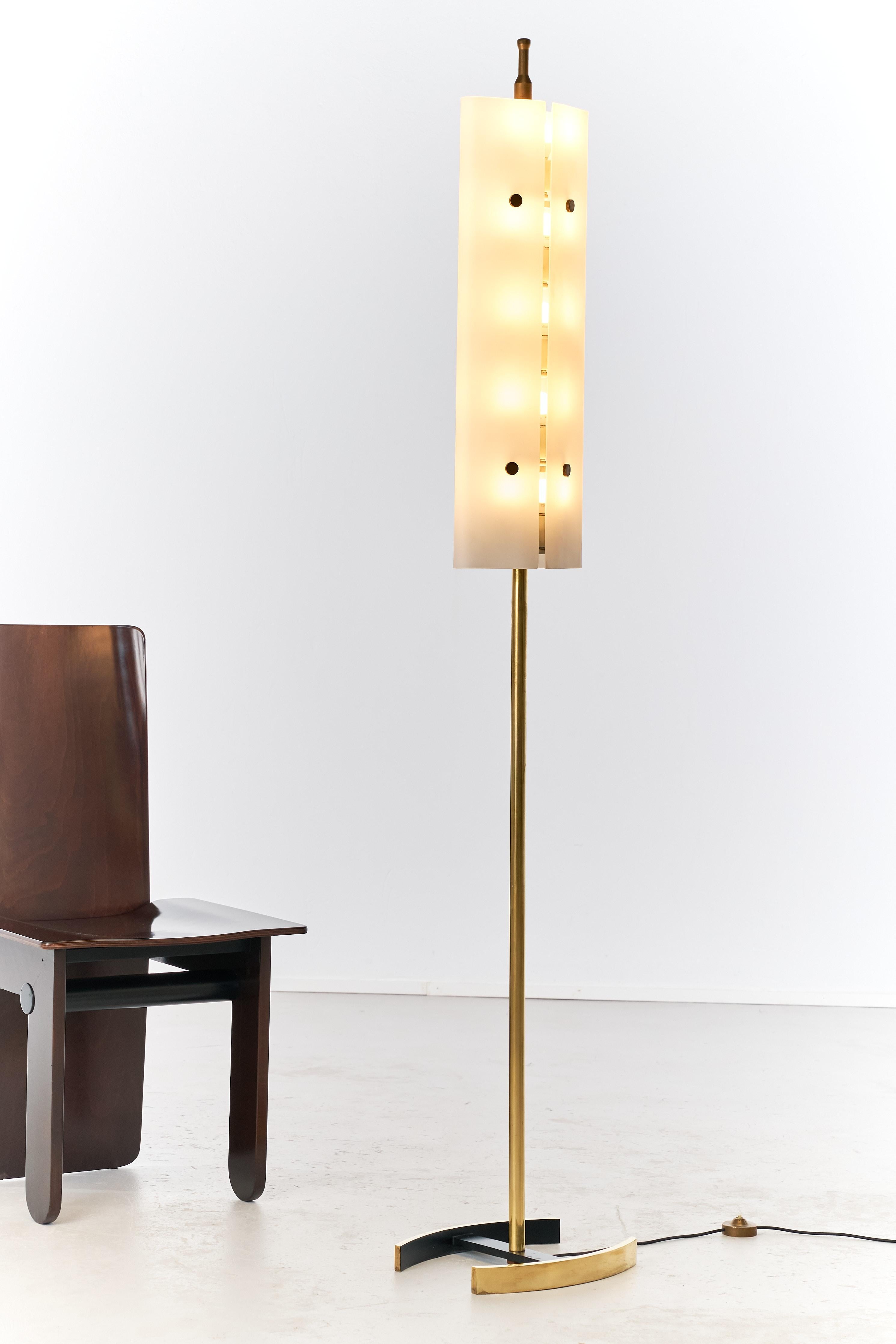 20ième siècle Lampadaire Mod 12707 d'Angelo Lelii pour Arredoluce, Italie, 1958 en vente