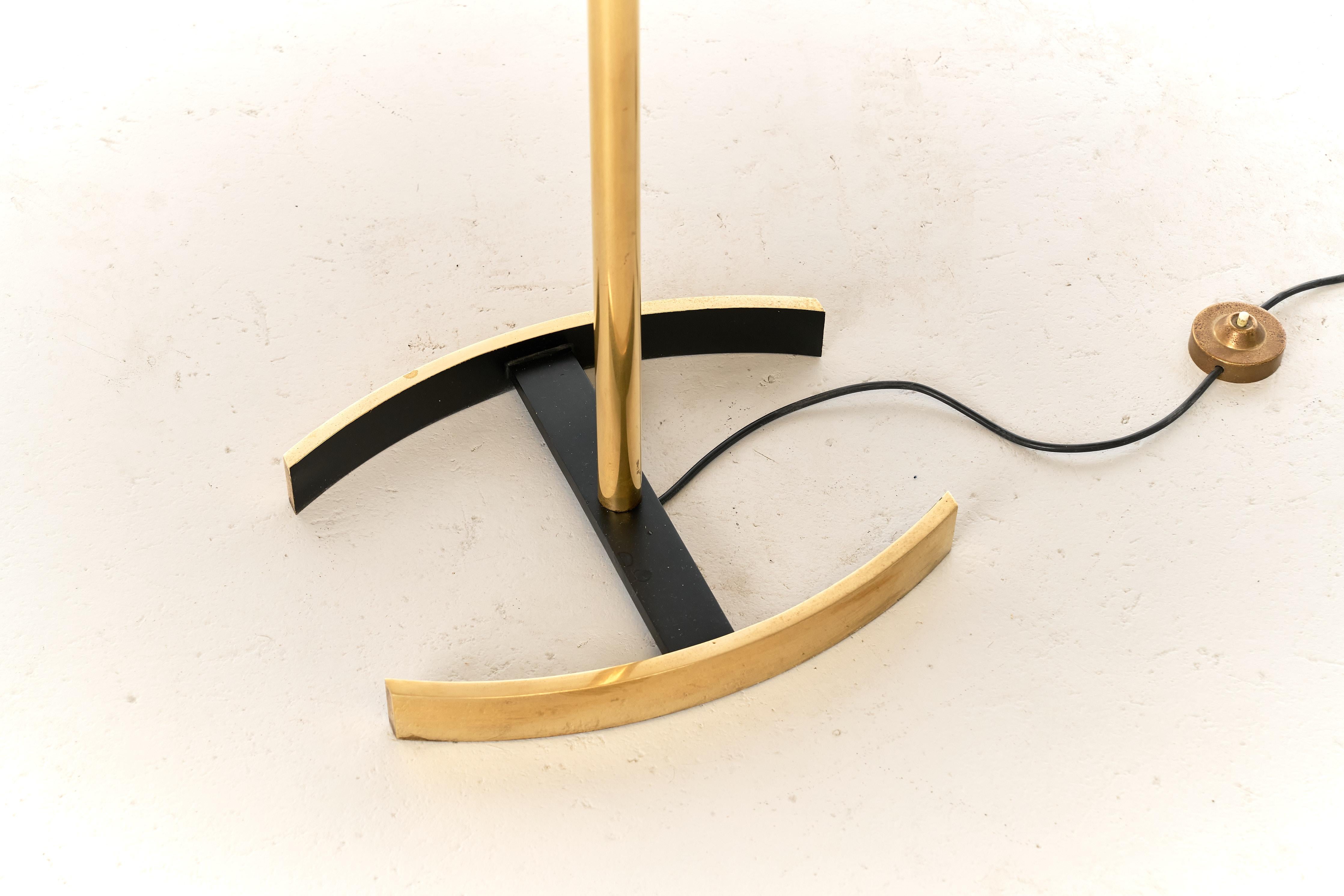 Laiton Lampadaire Mod 12707 d'Angelo Lelii pour Arredoluce, Italie, 1958 en vente