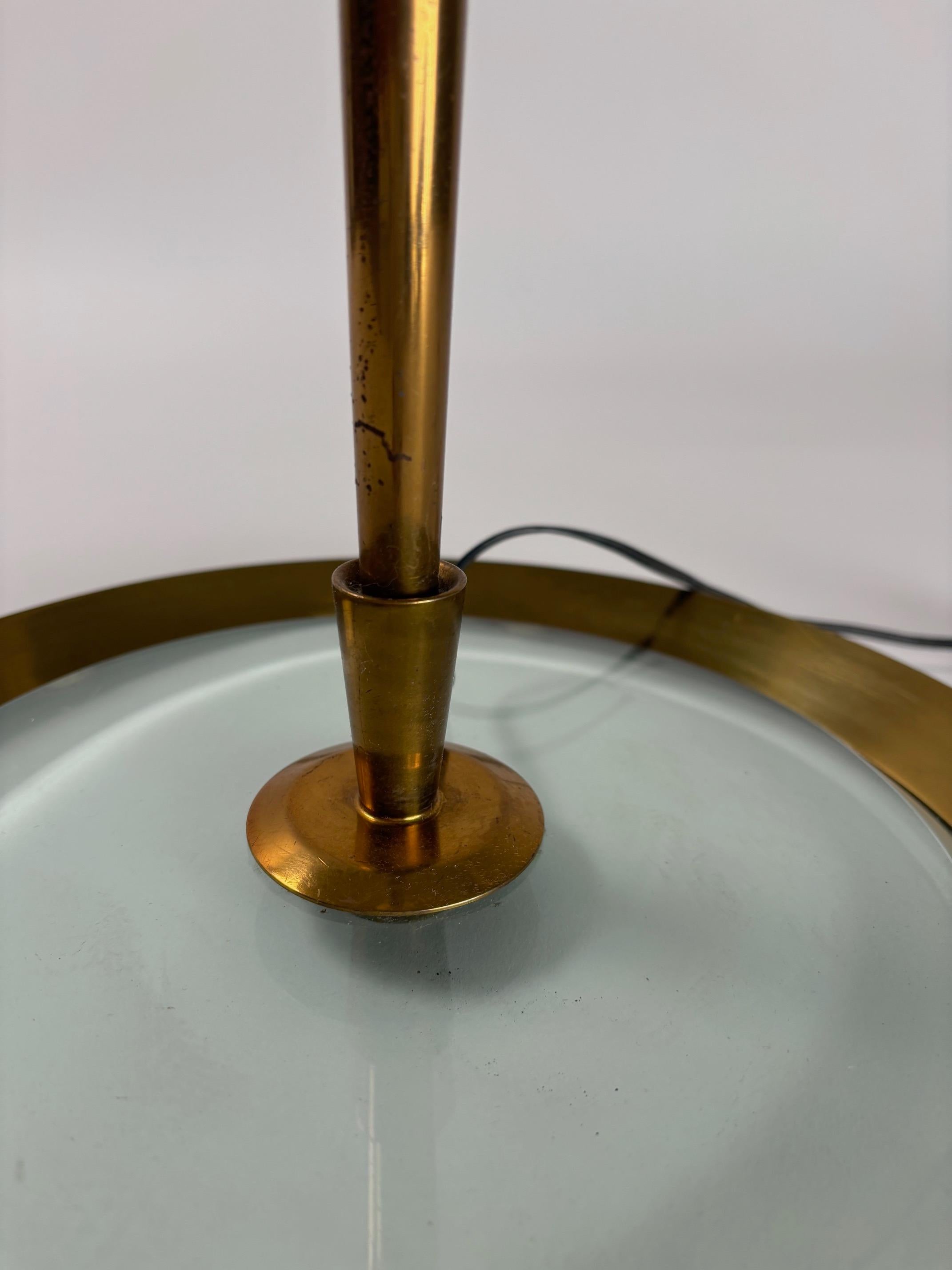 Lámpara de pie mod. 2156 de Max Ingrand para Fontana Arte, Italia Años 50 mediados del siglo XX en venta