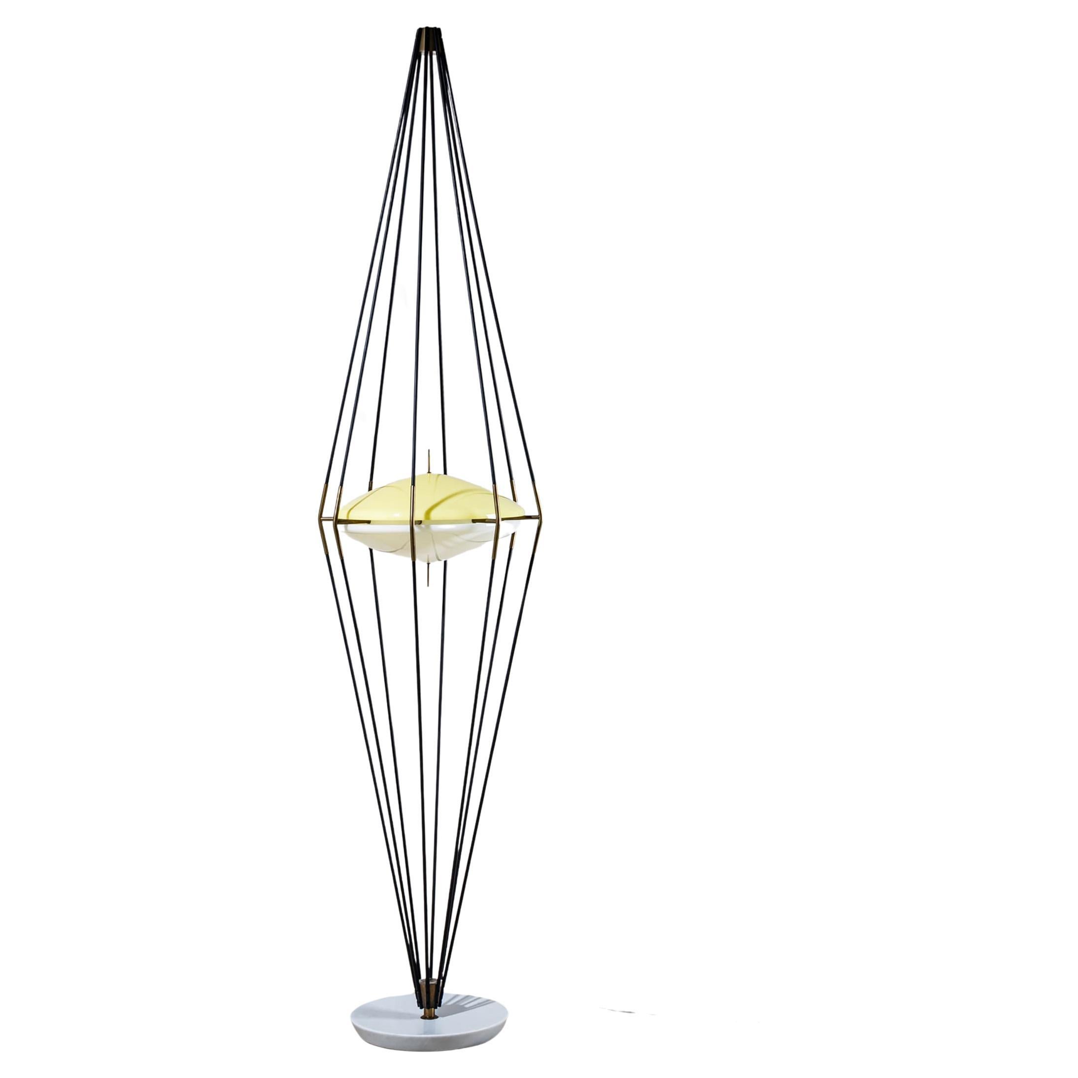 Lámpara de pie Modelo 12628 "Siluro" de Angelo Lelli para Arredoluce, Italia en venta