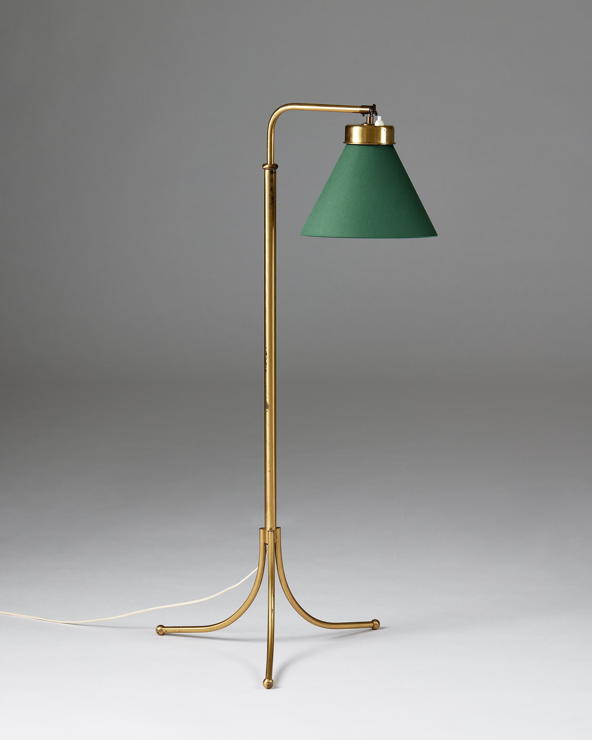 Mid-Century Modern Floor Lamp Model 1842 Designed by Josef Frank for Svenskt Tenn, Sweden, 1932 For Sale