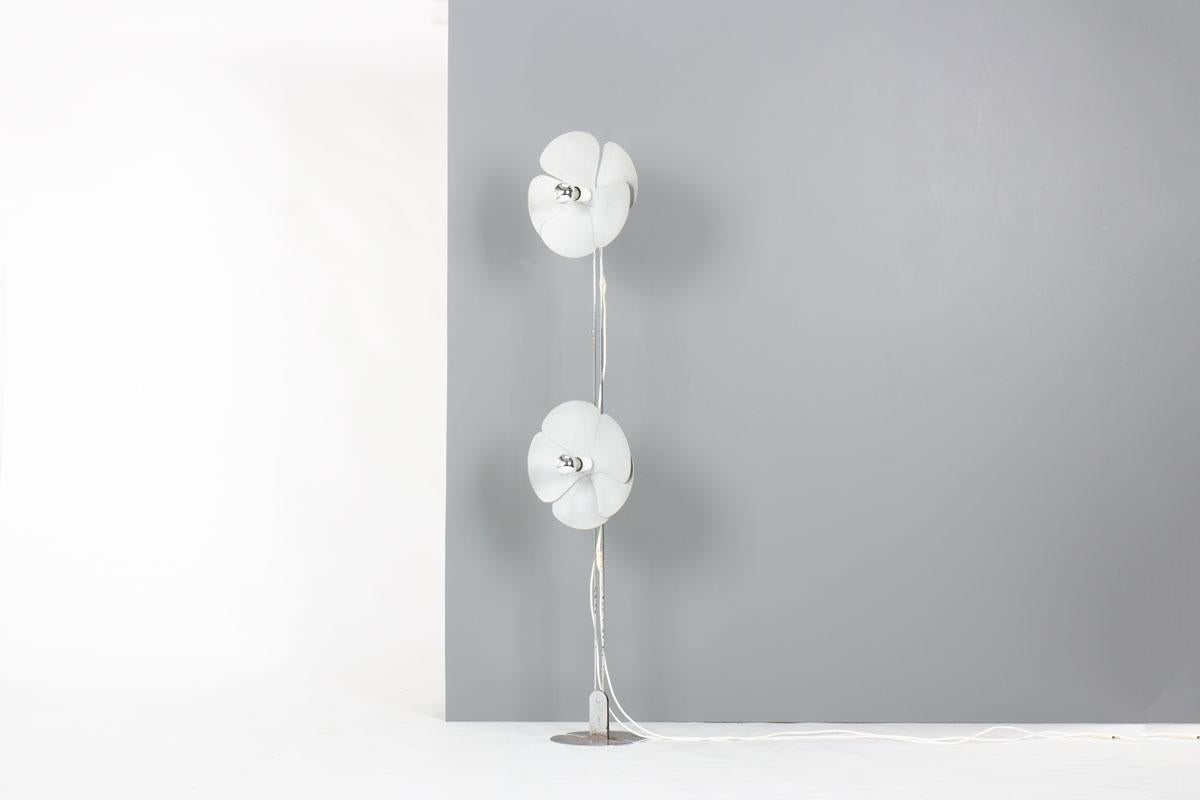 Floor lamp designed by Olivier Mourgue for Disderot in 1967
2093-150 model
All in chrome metal
Iconic model
Sold with bulb