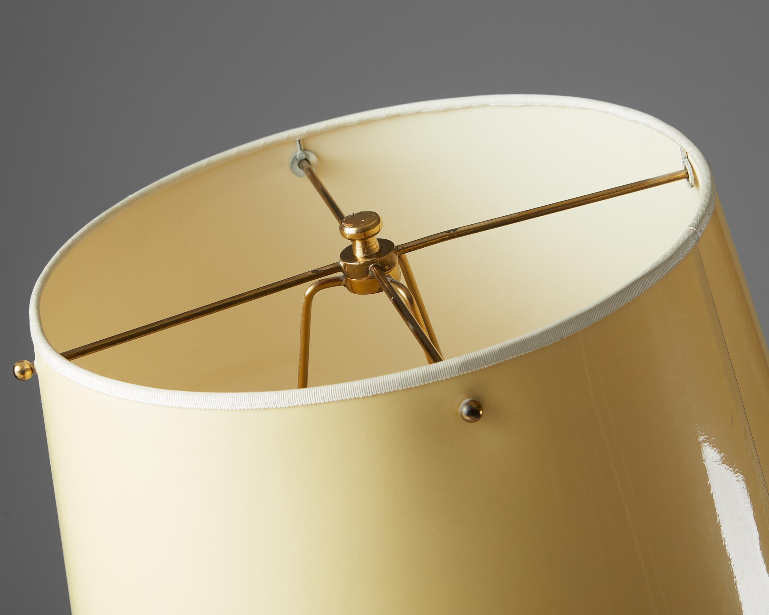 Brass Floor Lamp Model 2564 Designed by Josef Frank for Svenskt Tenn, Sweden, 1950s For Sale