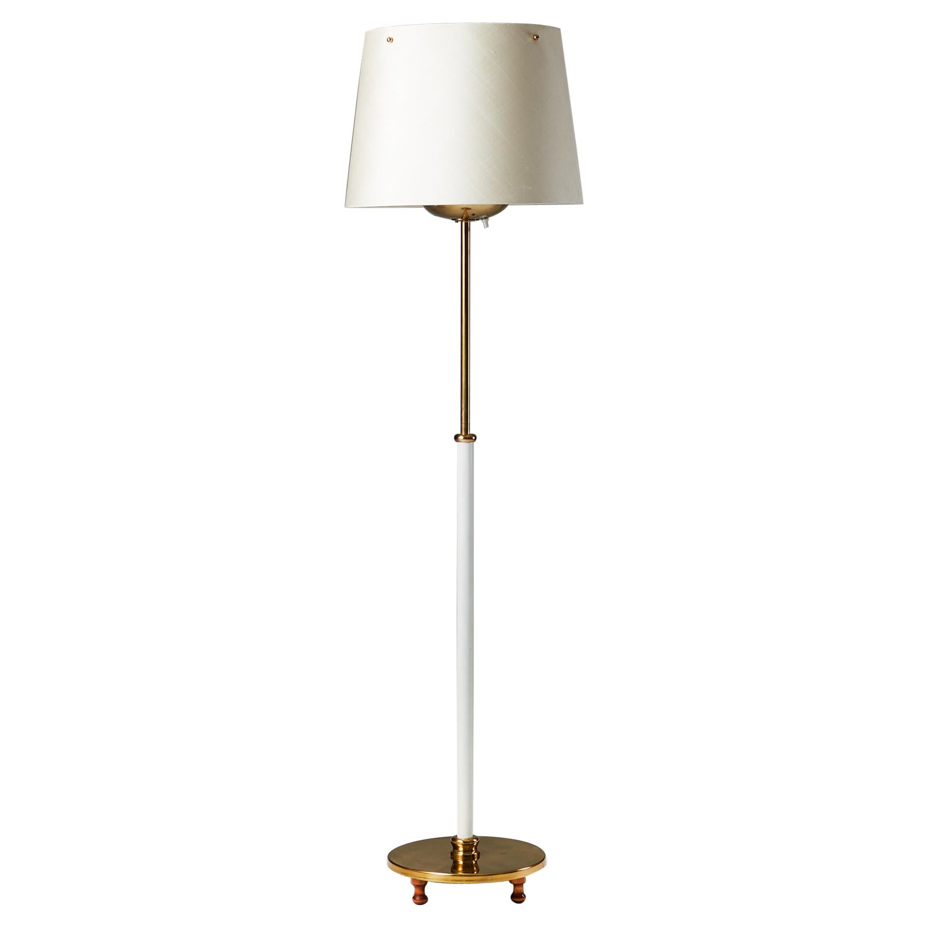 Floor Lamp Model 2564 Designed by Josef Frank for Svenskt Tenn, Sweden, 1950s For Sale