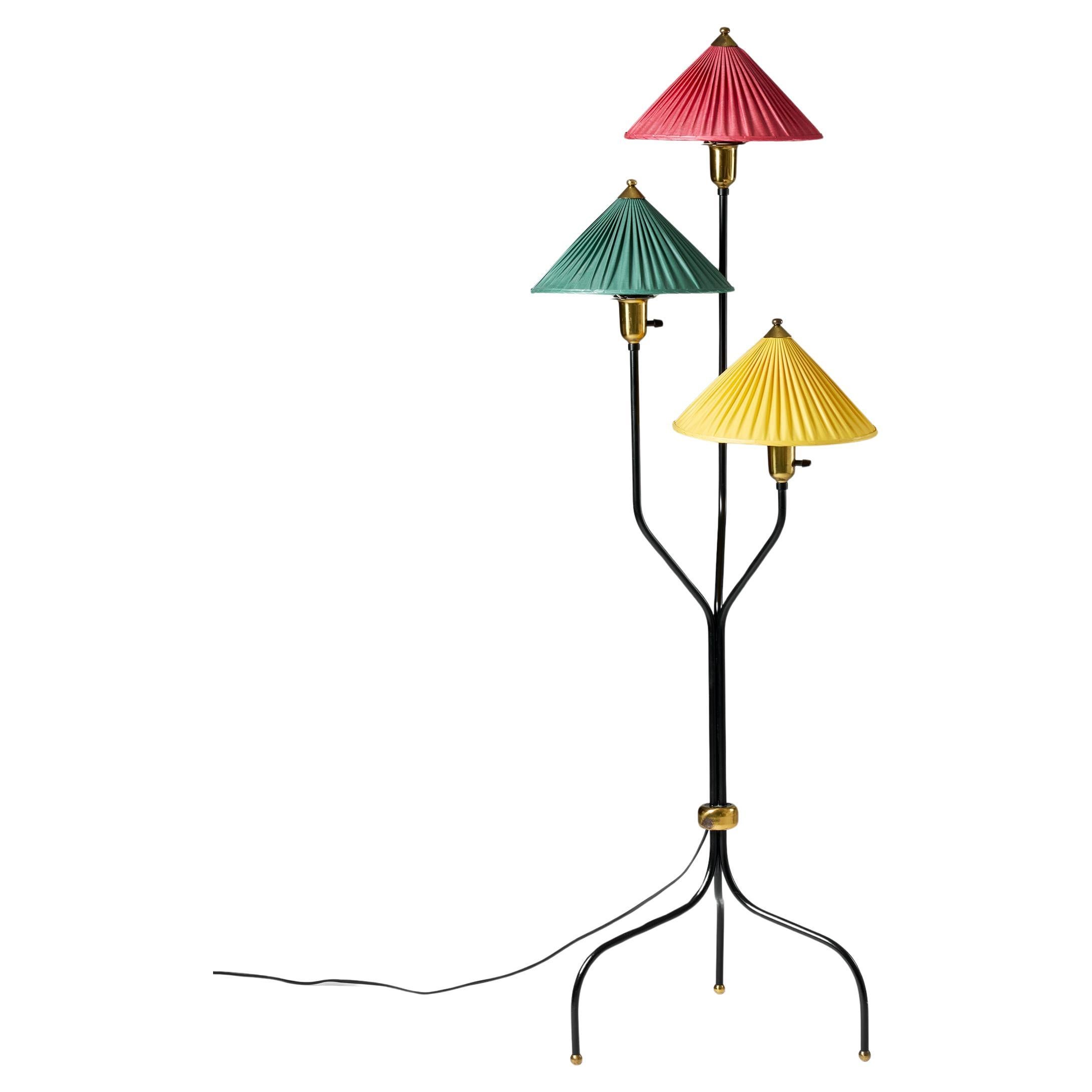 Floor lamp model 2599 'China hat' Designed by Josef Frank for Svenskt Tenn For Sale