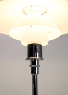 Floor Lamp Model 3½-2½ In Chrome By Poul Henningsen For Louis Poulsen From 1980s