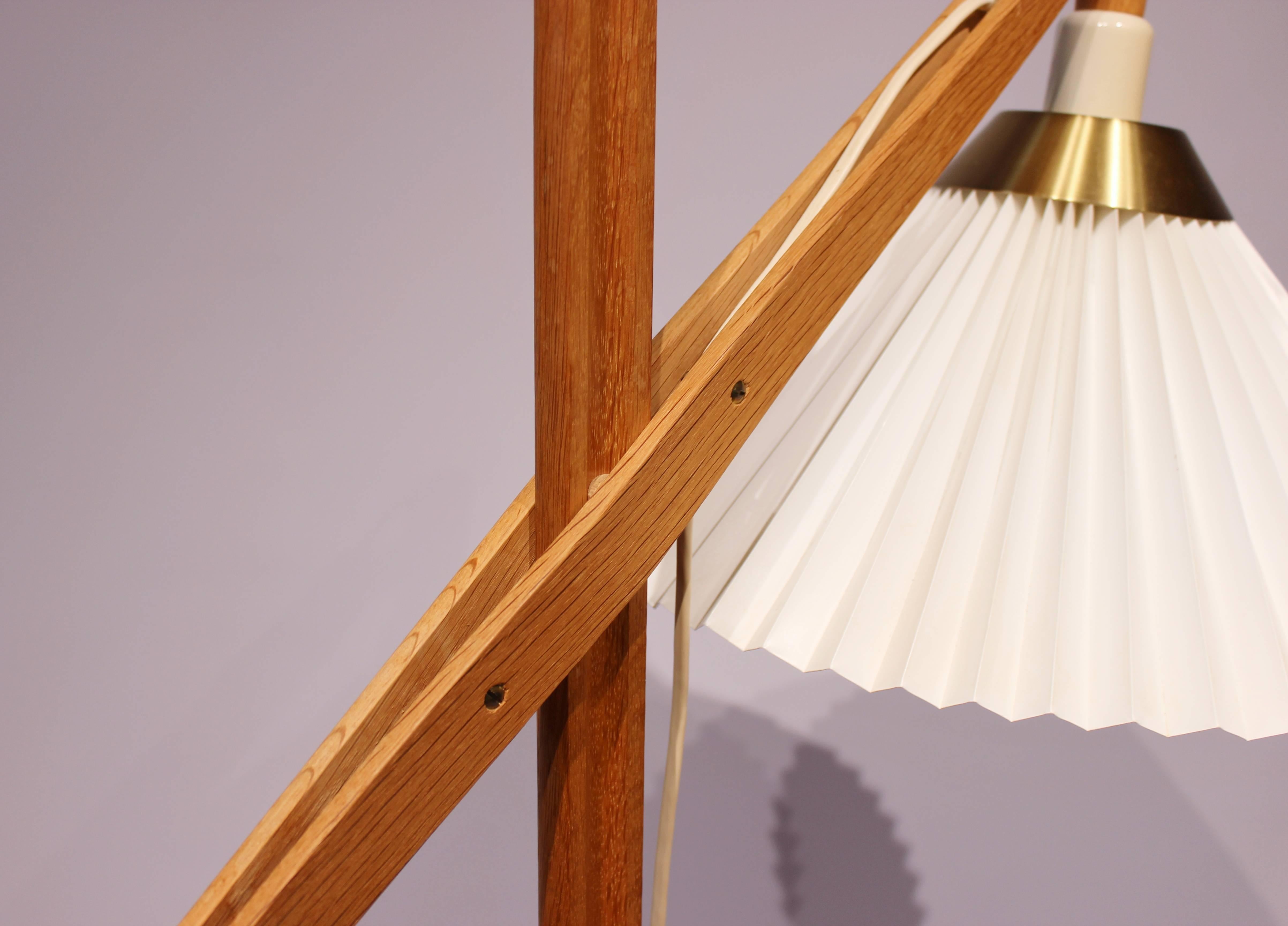 Floor Lamp, Model 325 in Oak Designed by Vilhelm Wohlert for Le Klint, 1960s 2