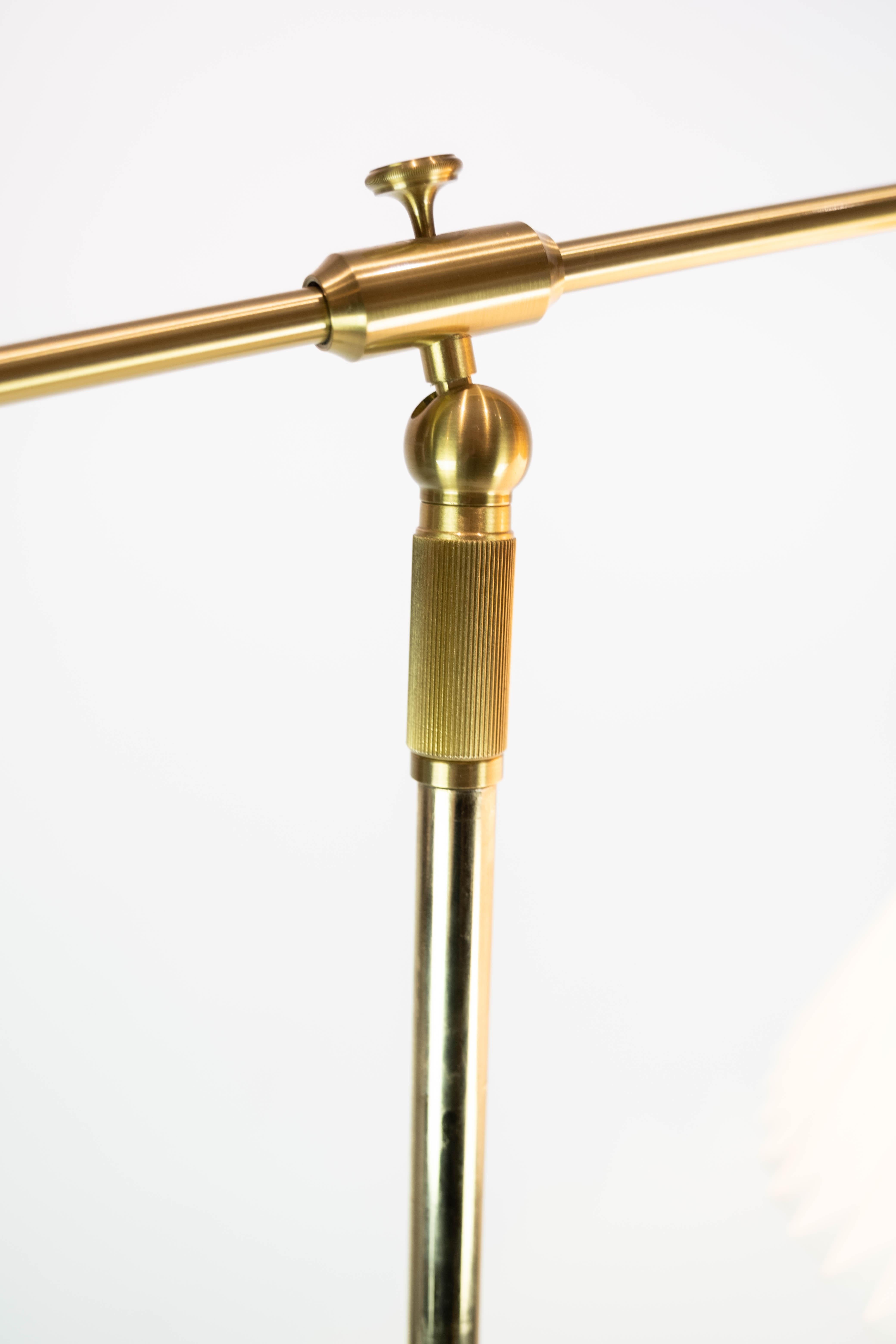 Floor Lamp, Model 349, in Brass and Black Metal, by Le Klint 3