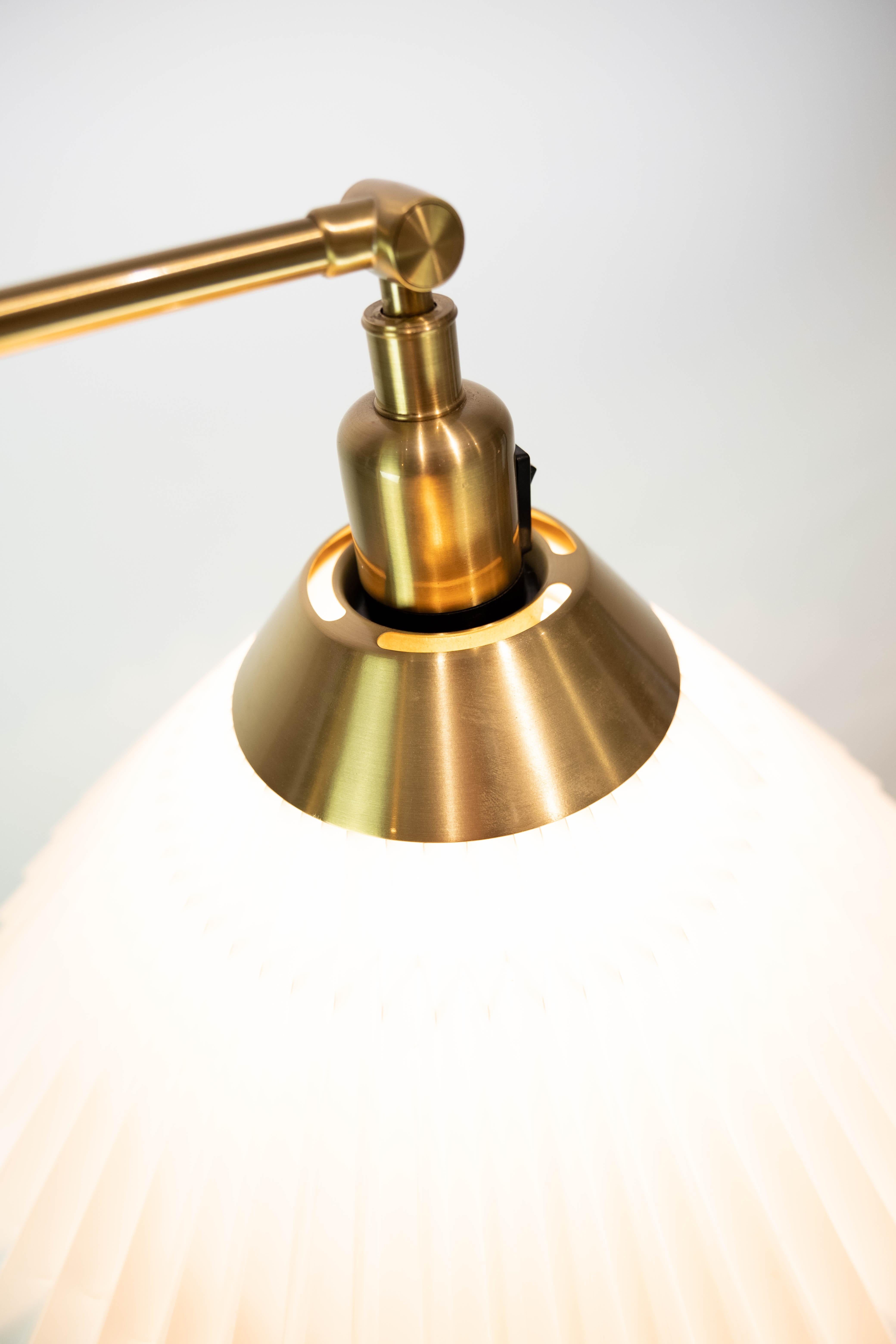 Floor Lamp, Model 349, in Brass and Black Metal, by Le Klint 2