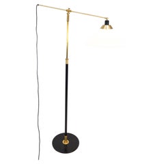 Floor Lamp Model 349 in Brass by Le Klint from 1970