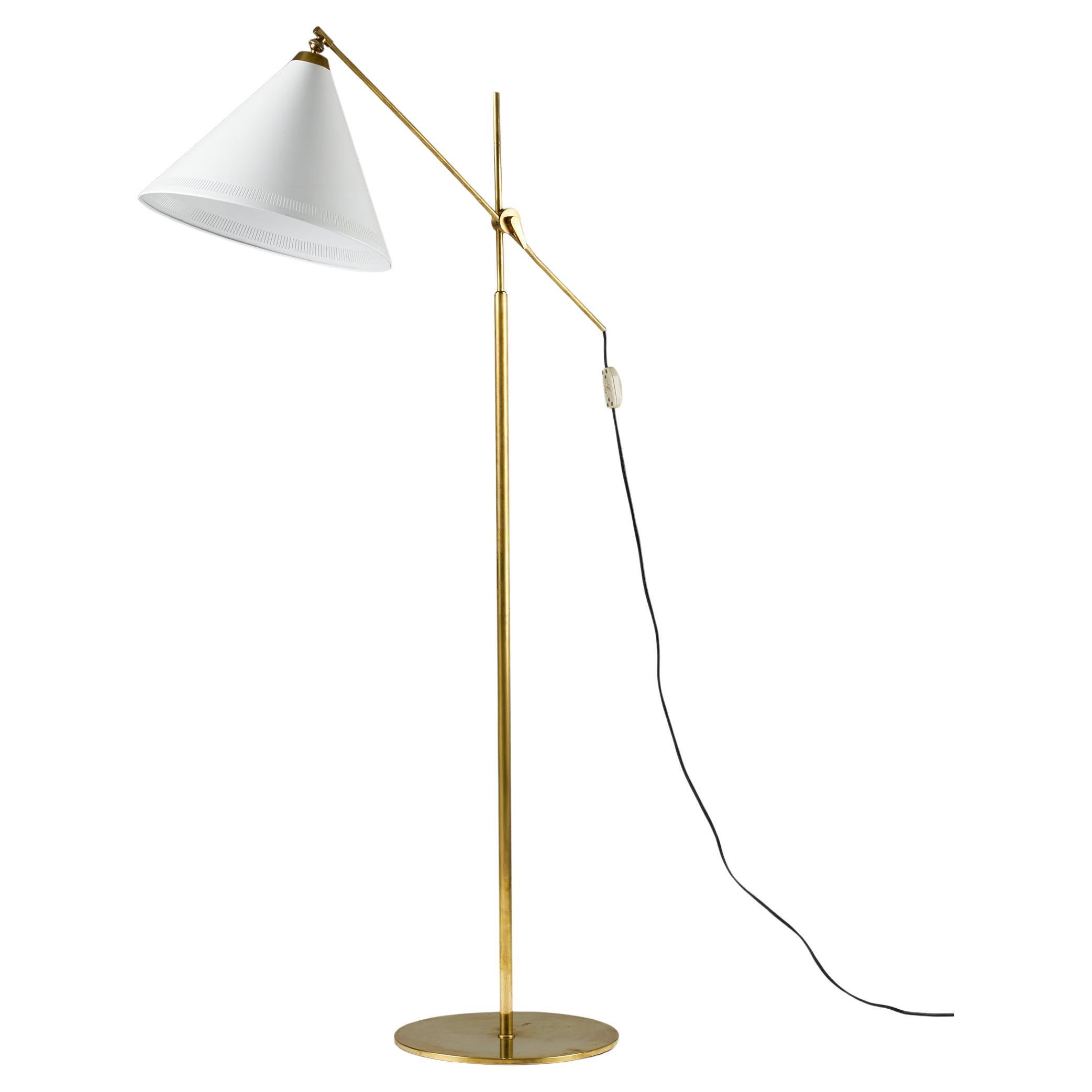 Lampadaire modèle 376 Am designs by TH. A Valentin pour Poul Dinesen Danemark, années 1960 en vente