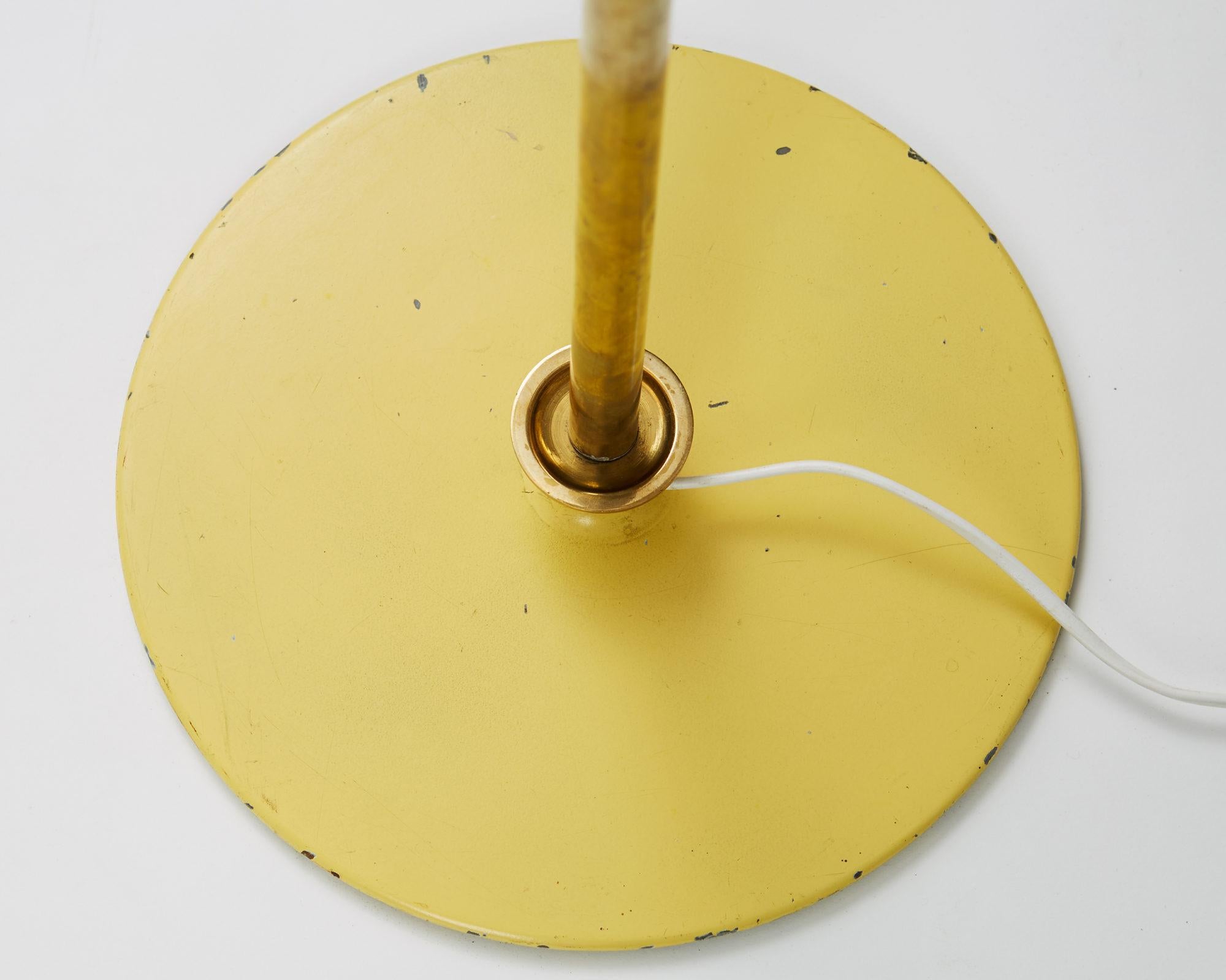 Mid-Century Modern Floor Lamp Model 5763 Designed by Paavo Tynell for Taito Oy, Finland, 1940s