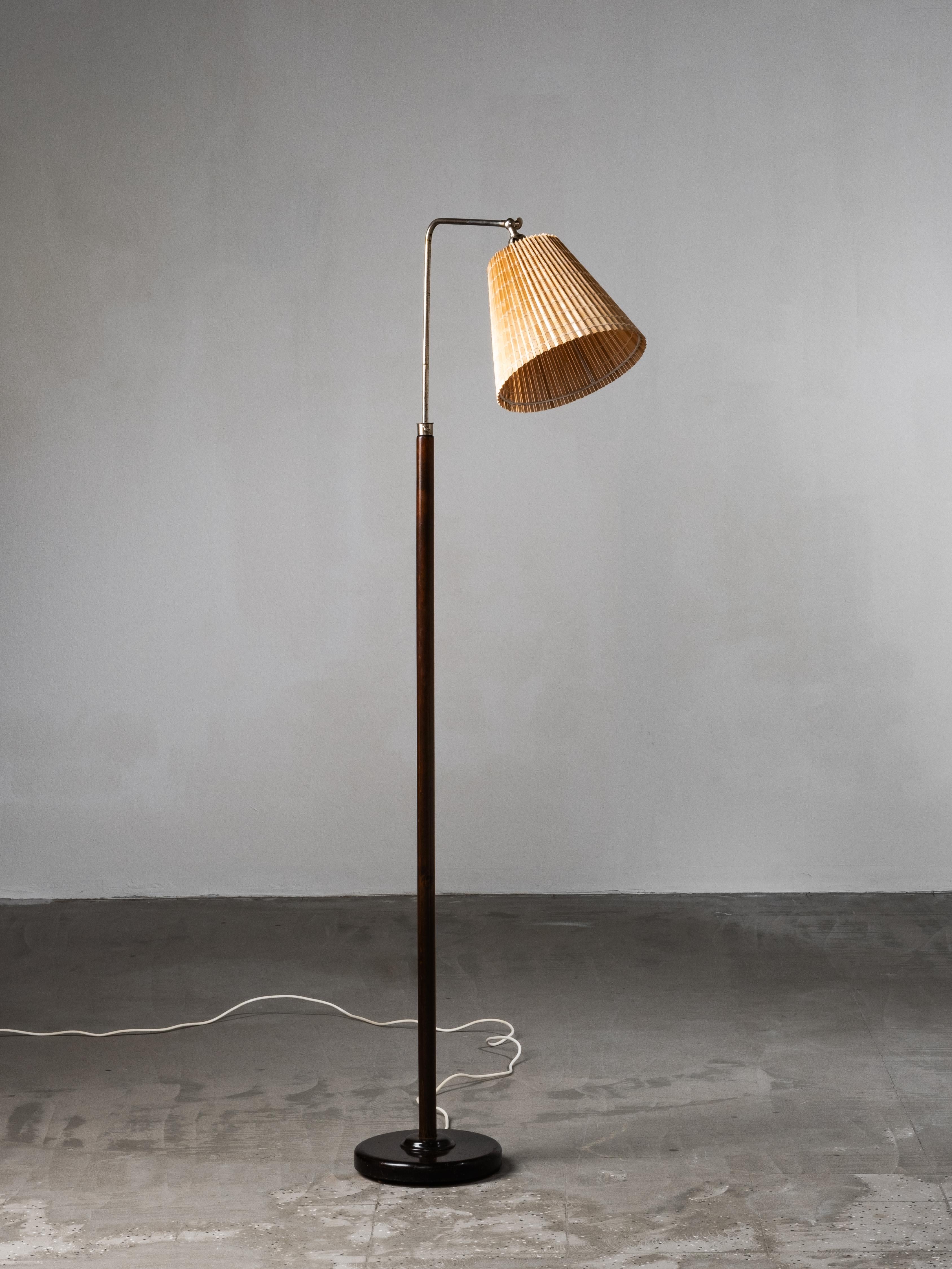 Lámpara de pie Modelo 60442 de Idman Oy, Finlandia, década de 1940 Escandinavo moderno en venta