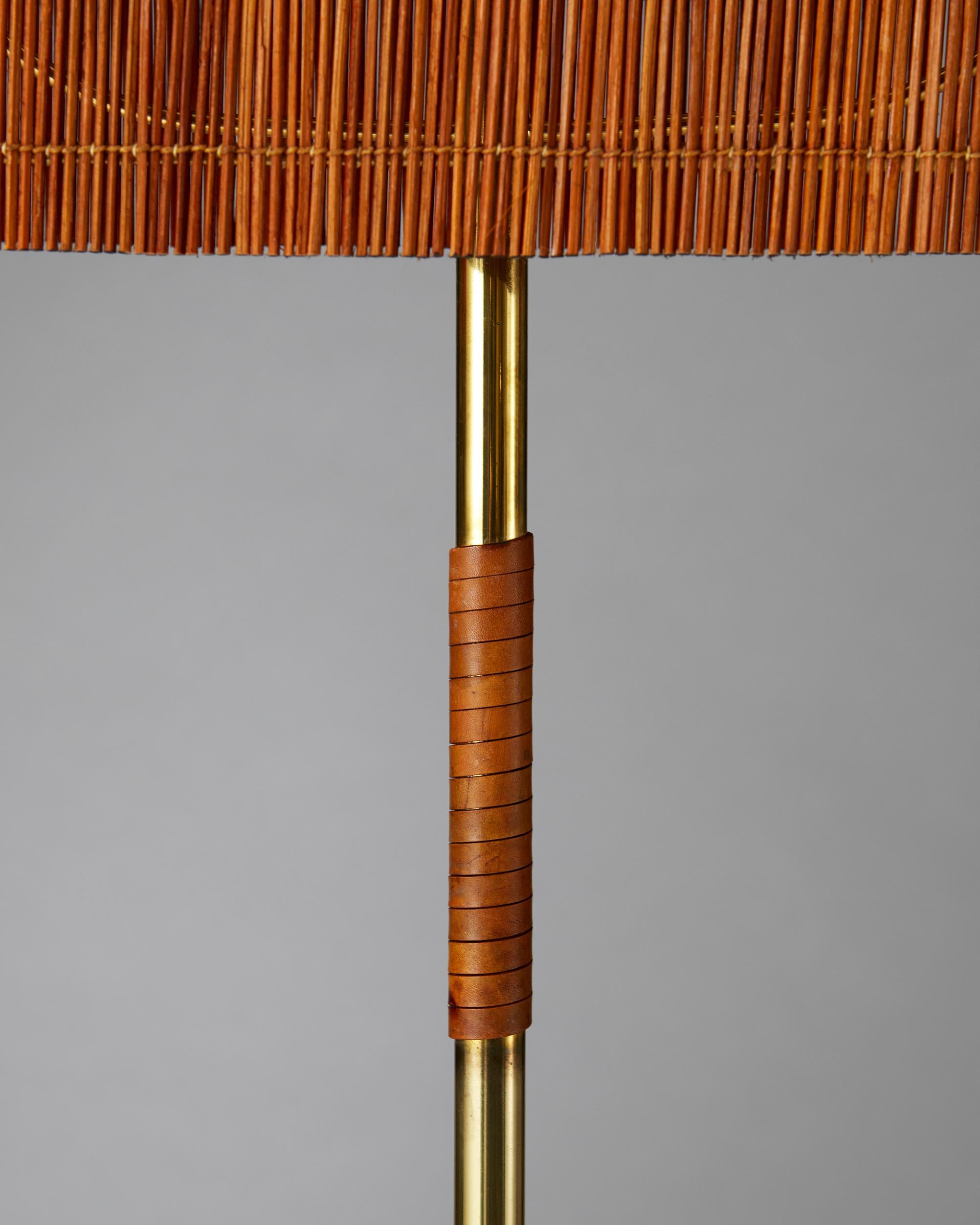 Finnish Floor Lamp Model 9621 Designed by Paavo Tynell for Taito Oy, Finland, 1940’s For Sale