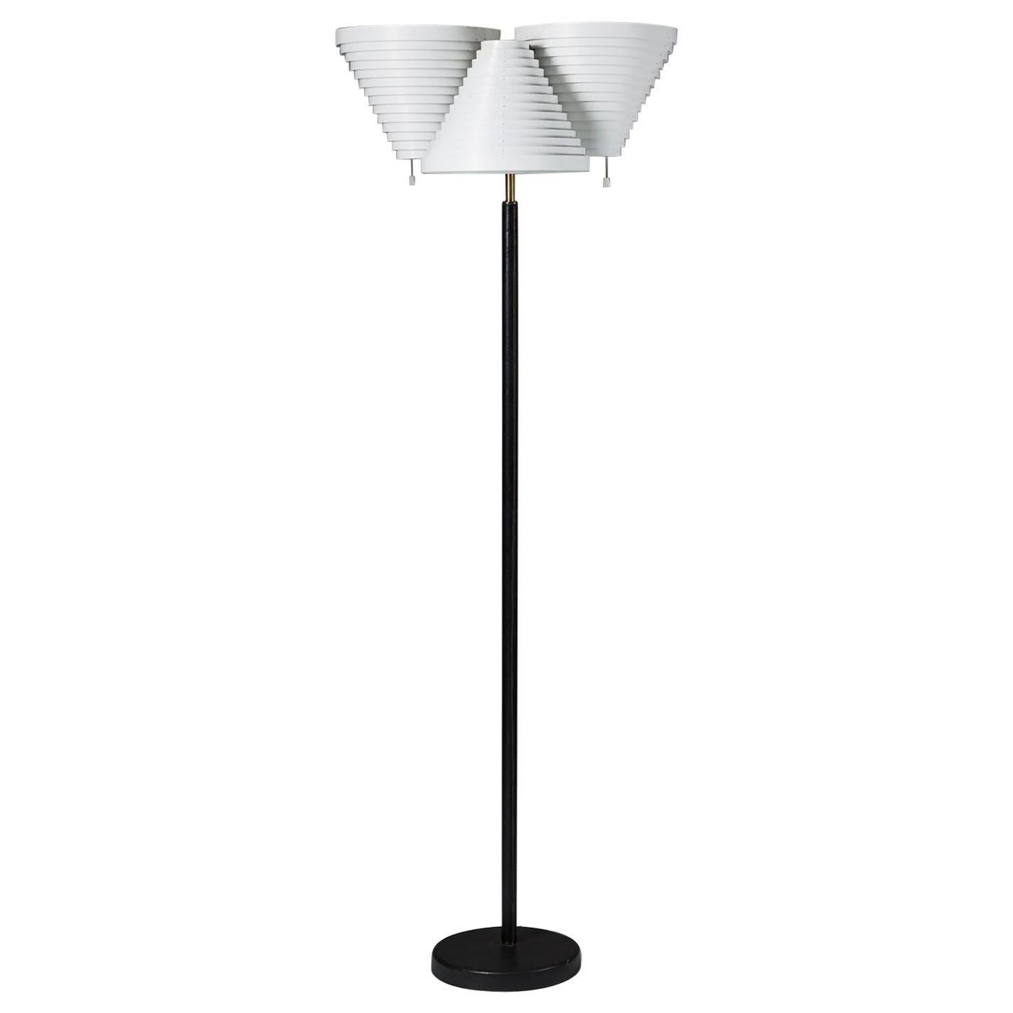 Lampadaire Modèle A809 Conçu par Alvar Aalto pour Valaistustyö, Finlande, 1959