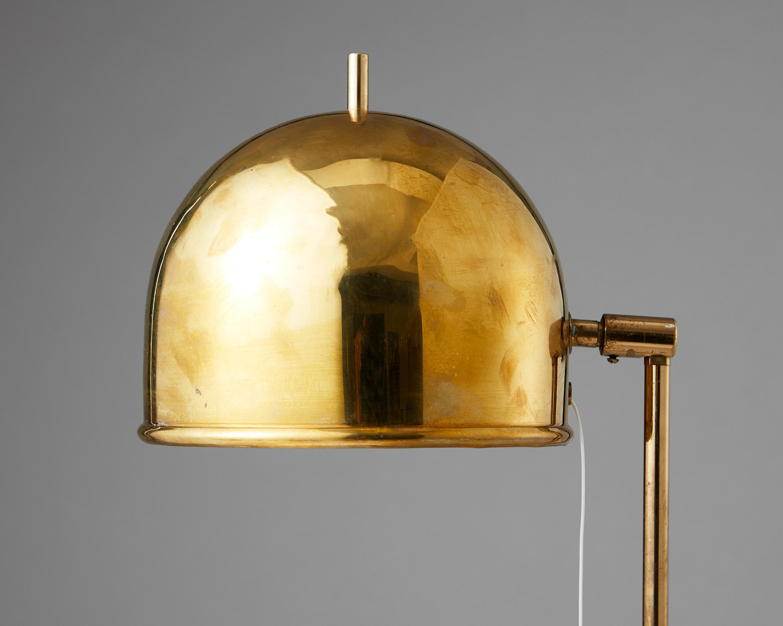 Swedish Floor Lamp Model G-075 Designed by Eje Ahlgren for Bergboms, Sweden, 1960s For Sale
