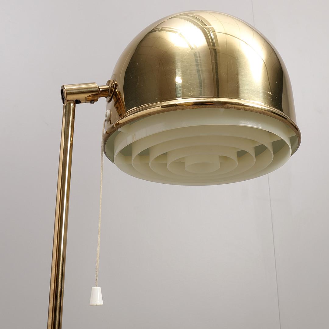 Swedish Modern Eje Ahlgren Brass Floor Lamp by Bergboms, 1960's For Sale 1