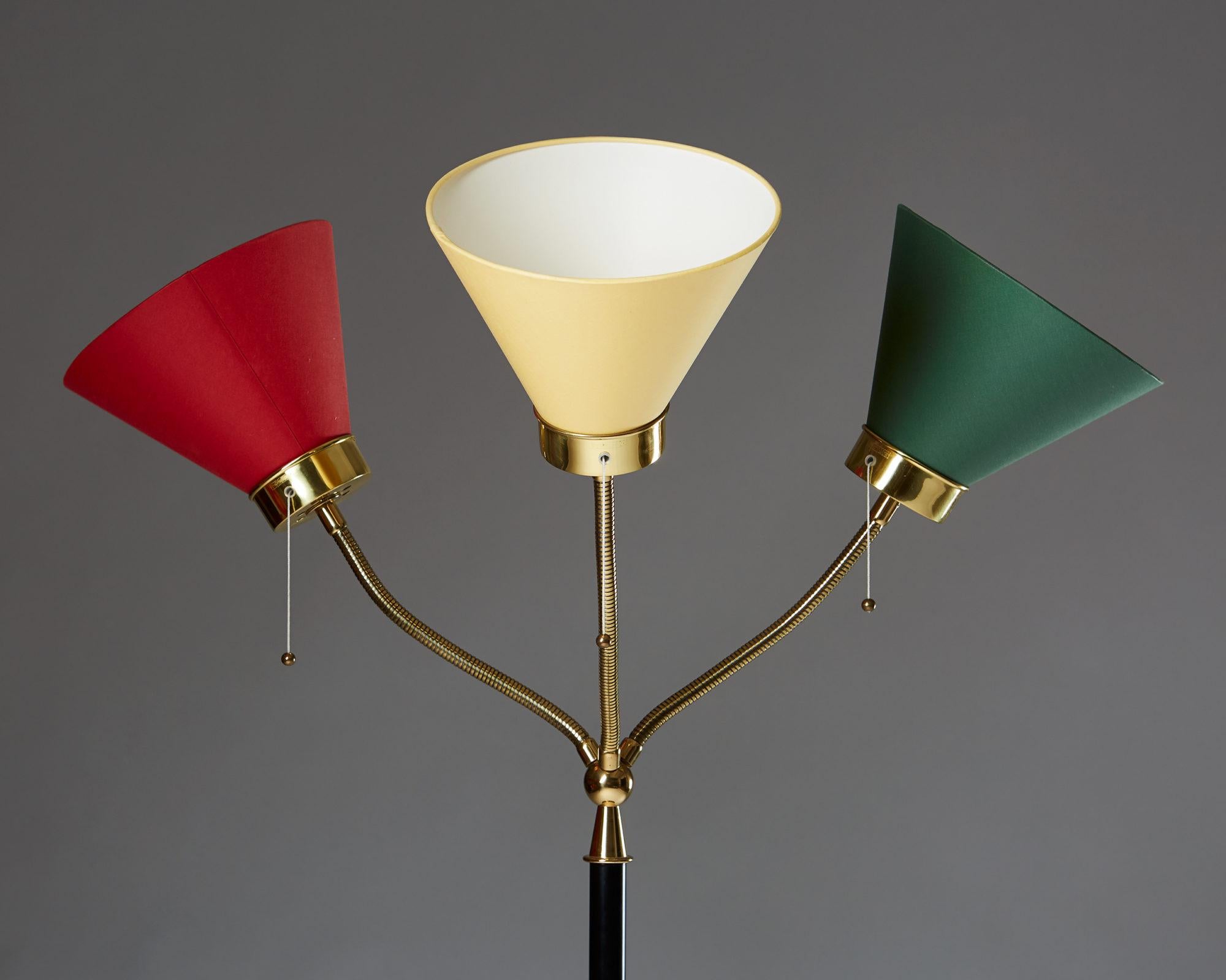 Scandinavian Modern Floor Lamp, Model G2431, Designed by Josef Frank for Svenskt Tenn, Sweden, 1939