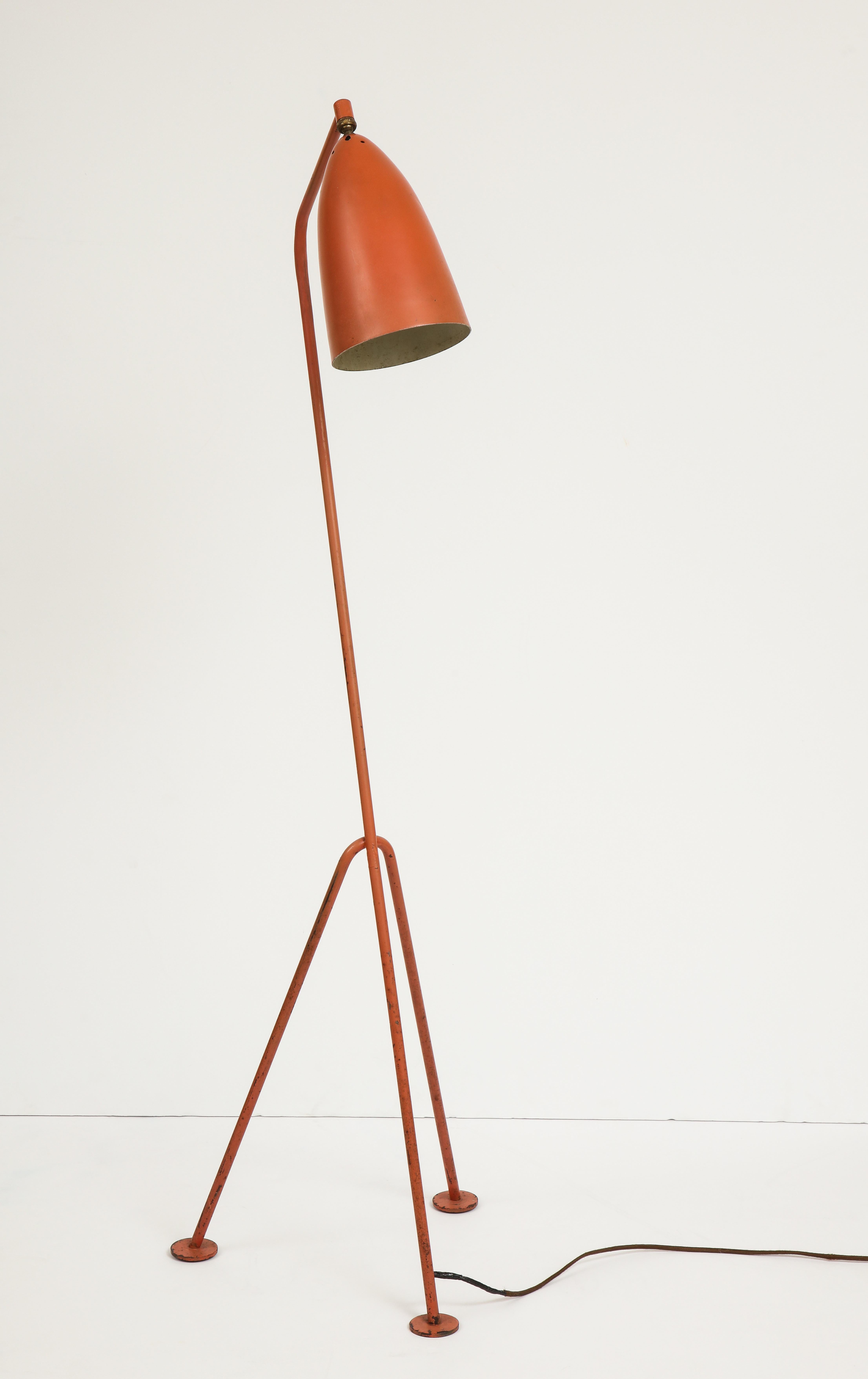 Mid-20th Century Floor Lamp, Model Grasshopper, Designed by Greta Magnusson Grossman
