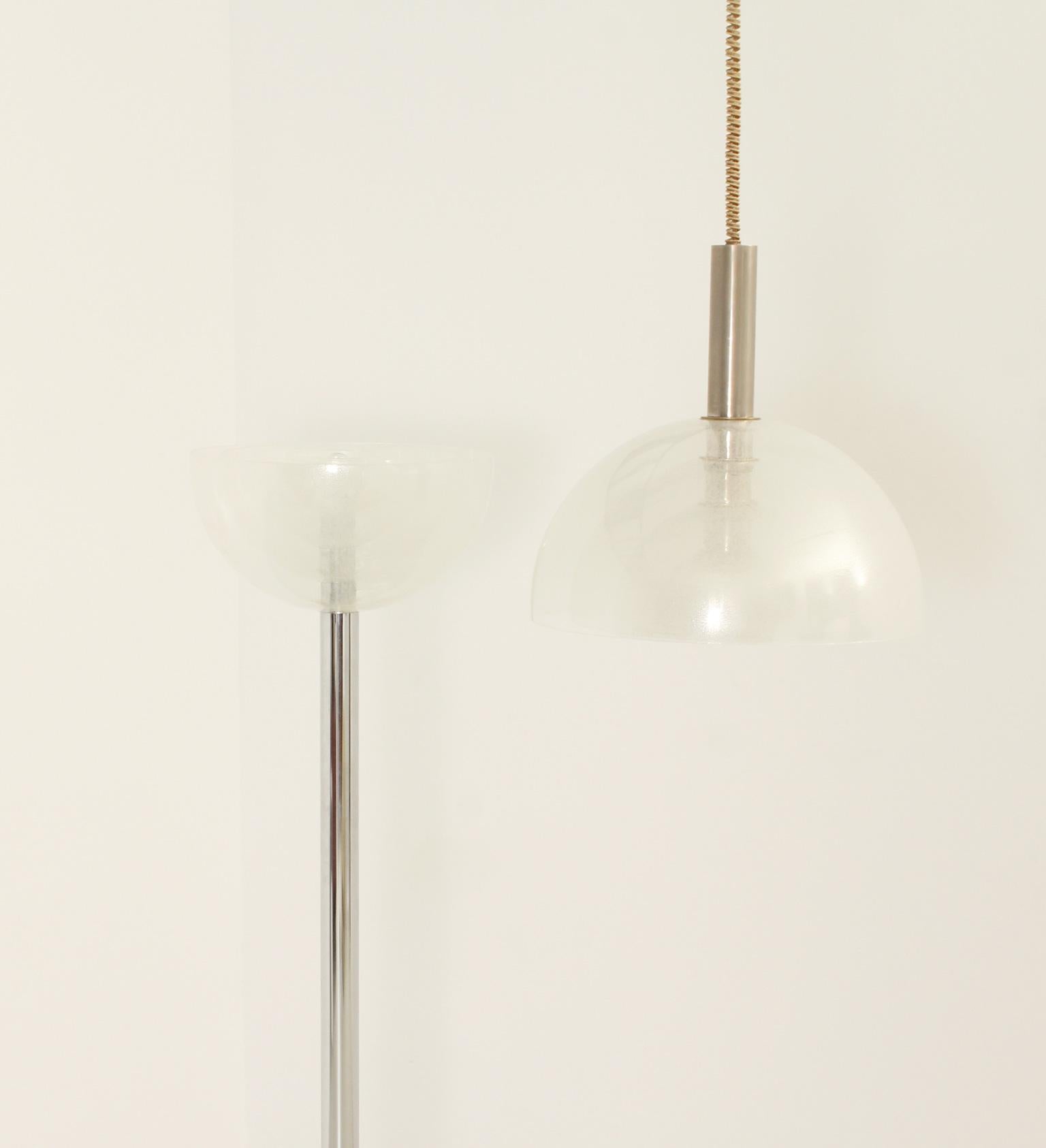 Floor Lamp Model LT 338 by Carlo Nason for Mazzega, Italy, 1967 For Sale 1