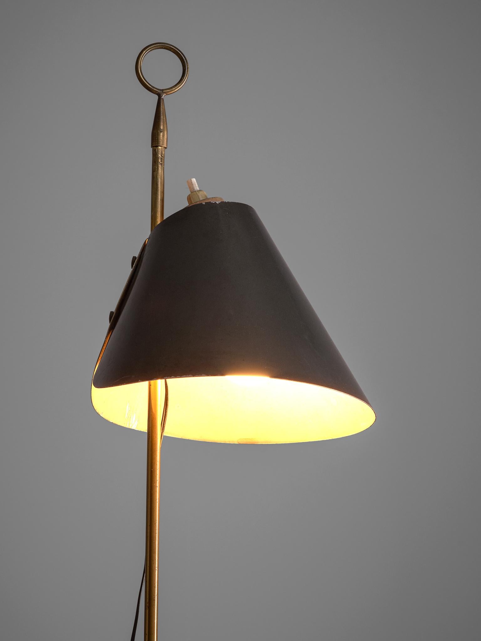 Mid-Century Modern Floor Lamp Model Monachella by Luigi Caccia Dominioni, Italy, 1950s