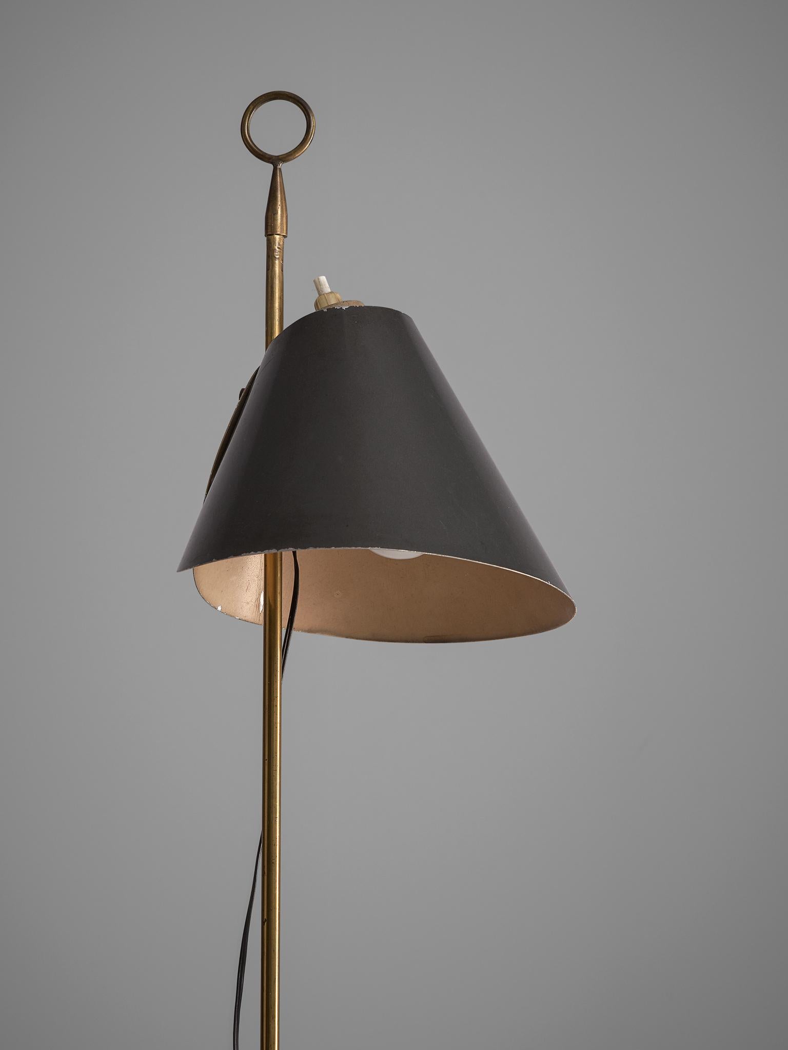 Mid-20th Century Floor Lamp Model Monachella by Luigi Caccia Dominioni, Italy, 1950s