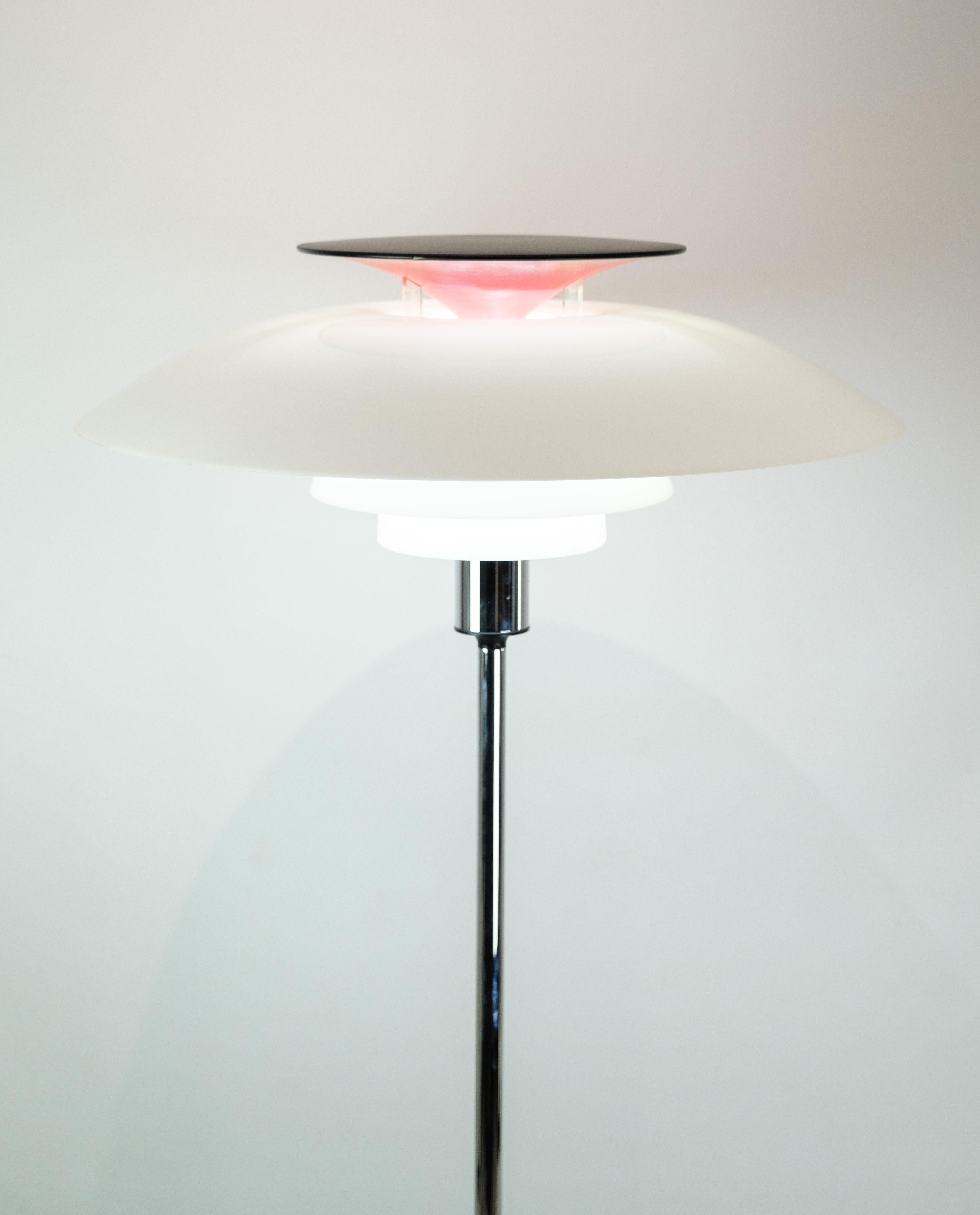 Mid-Century Modern PH Floor Lamp Model PH80 By Poul Henningsen Made By Louis Poulsen From 1974s For Sale