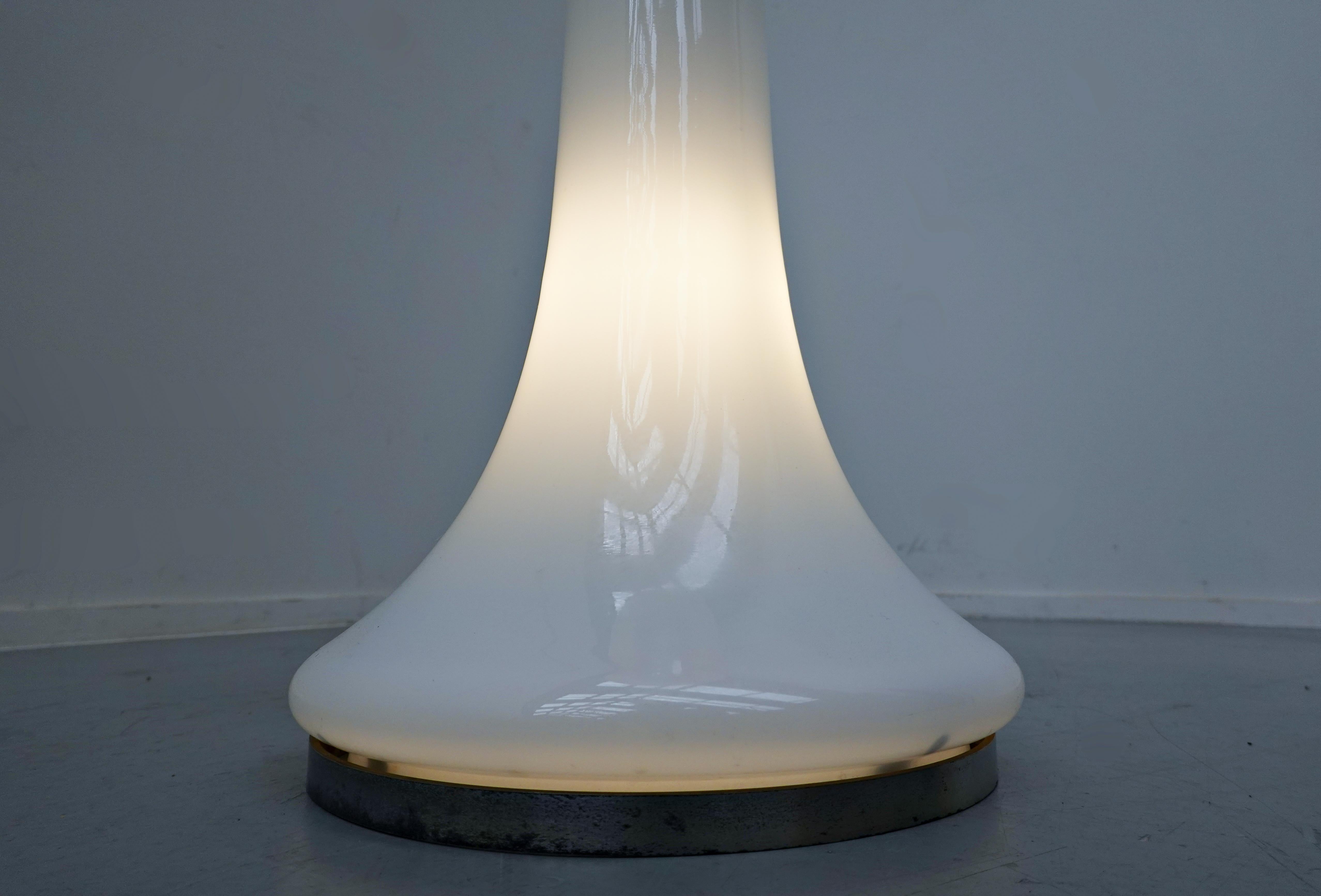 Murano Glass Floor Lamp 'Soffiato' by Carlo Nason for Mazzega - Italy 1970s 6