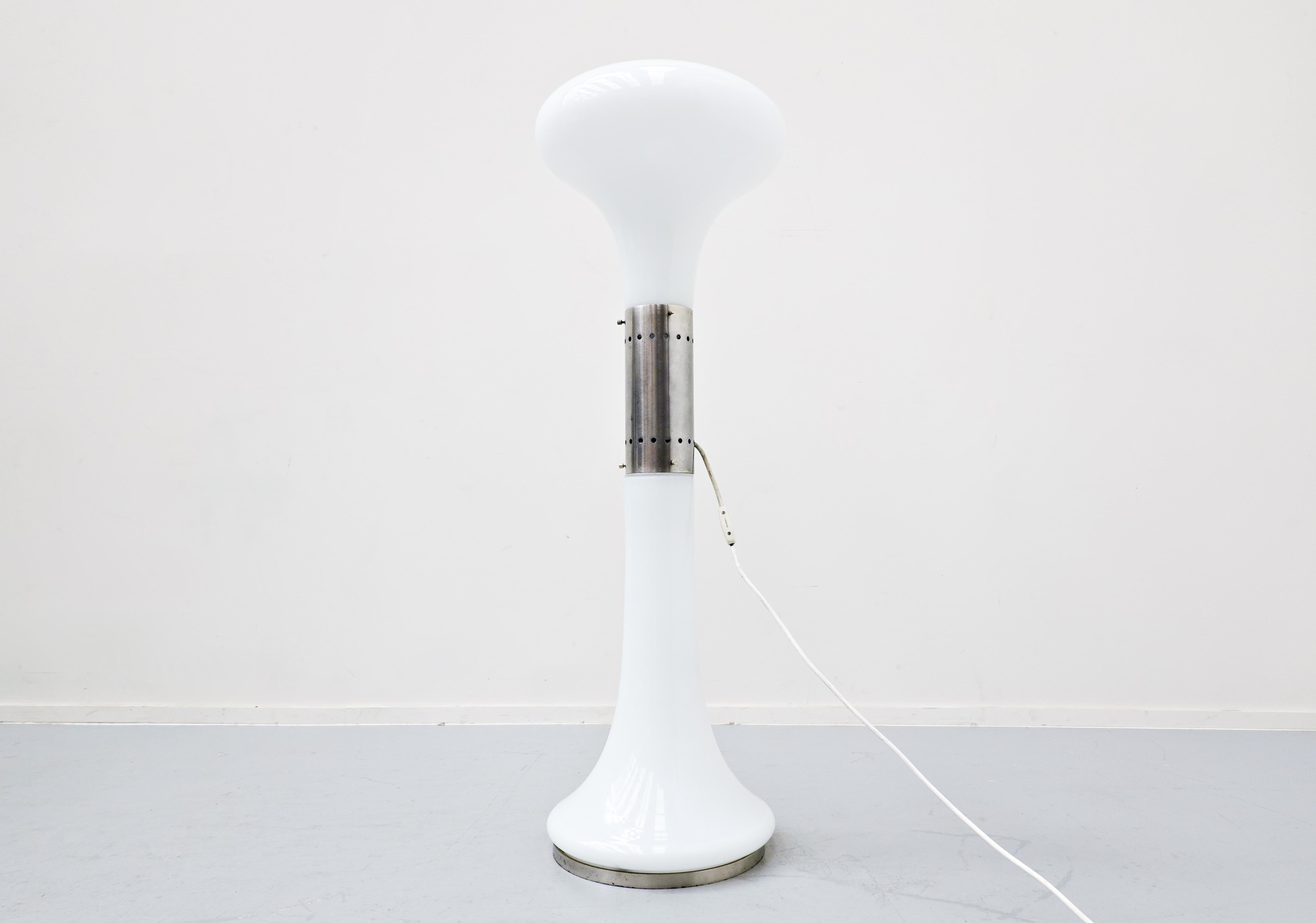 Murano Glass Floor Lamp 'Soffiato' by Carlo Nason for Mazzega - Italy 1970s In Good Condition In Brussels, BE