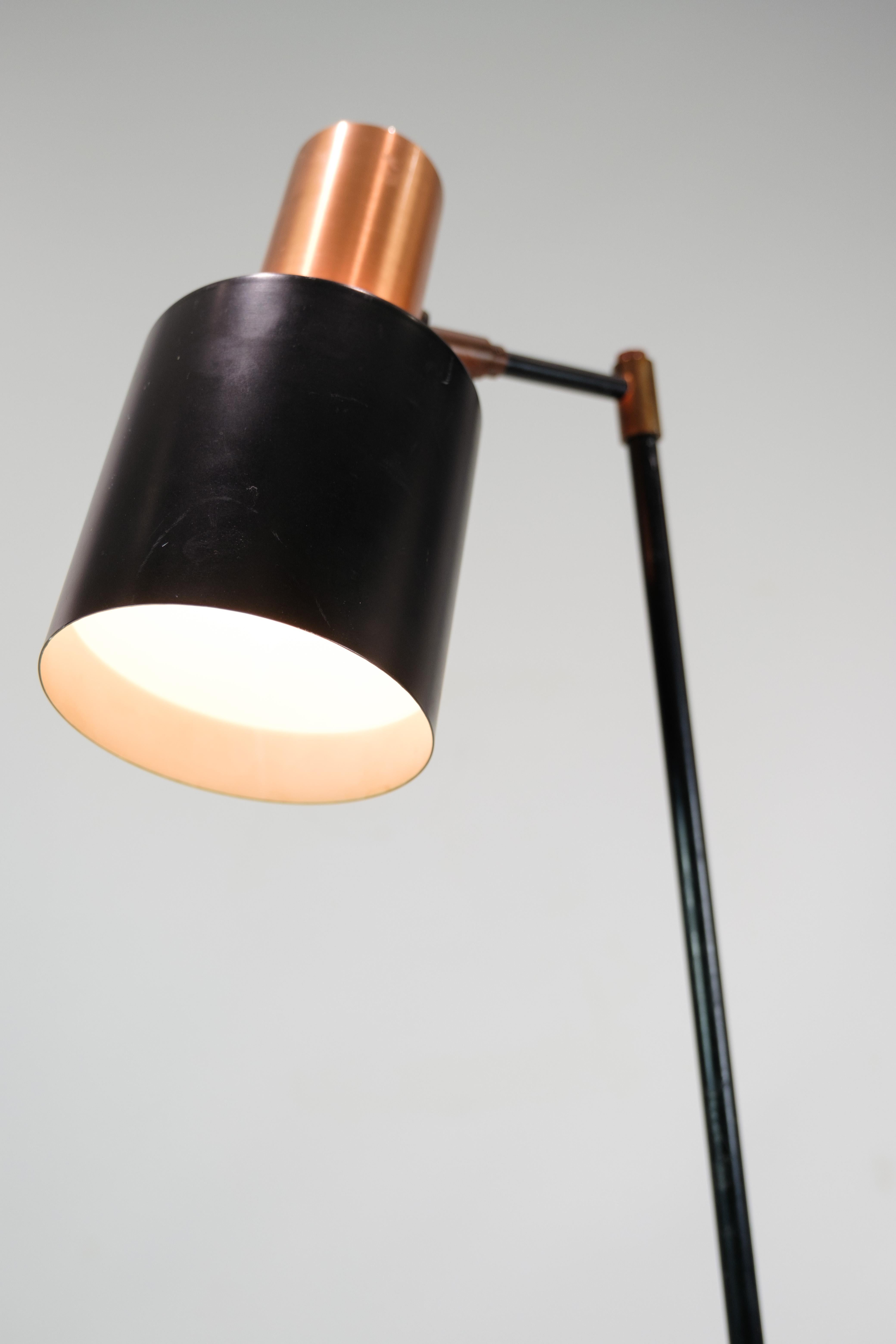 Floor Lamp  Model Studio Made In Metal & Copper By Jo Hammerborg From 1970s  For Sale 1