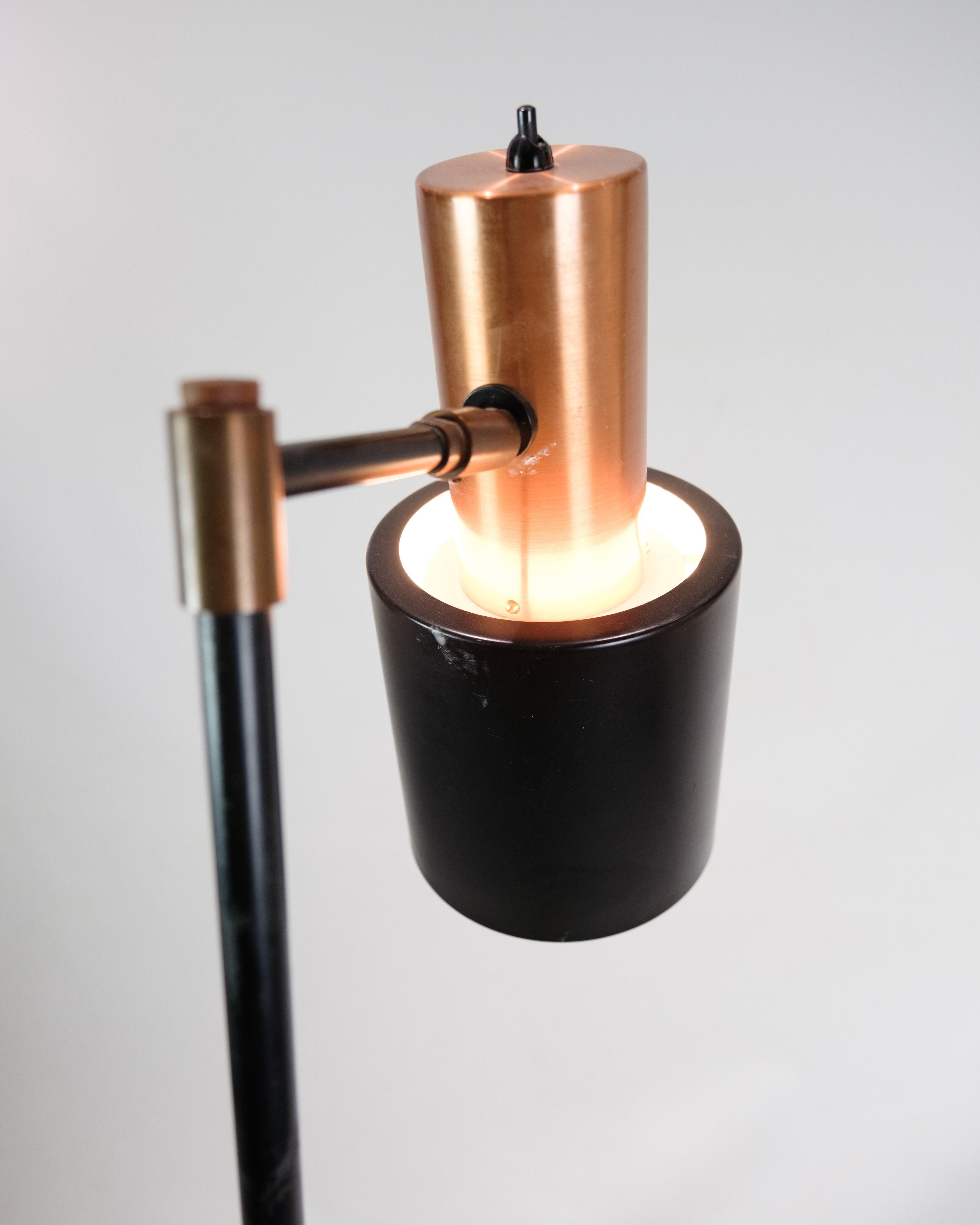 Floor Lamp  Model Studio Made In Metal & Copper By Jo Hammerborg From 1970s  For Sale 3