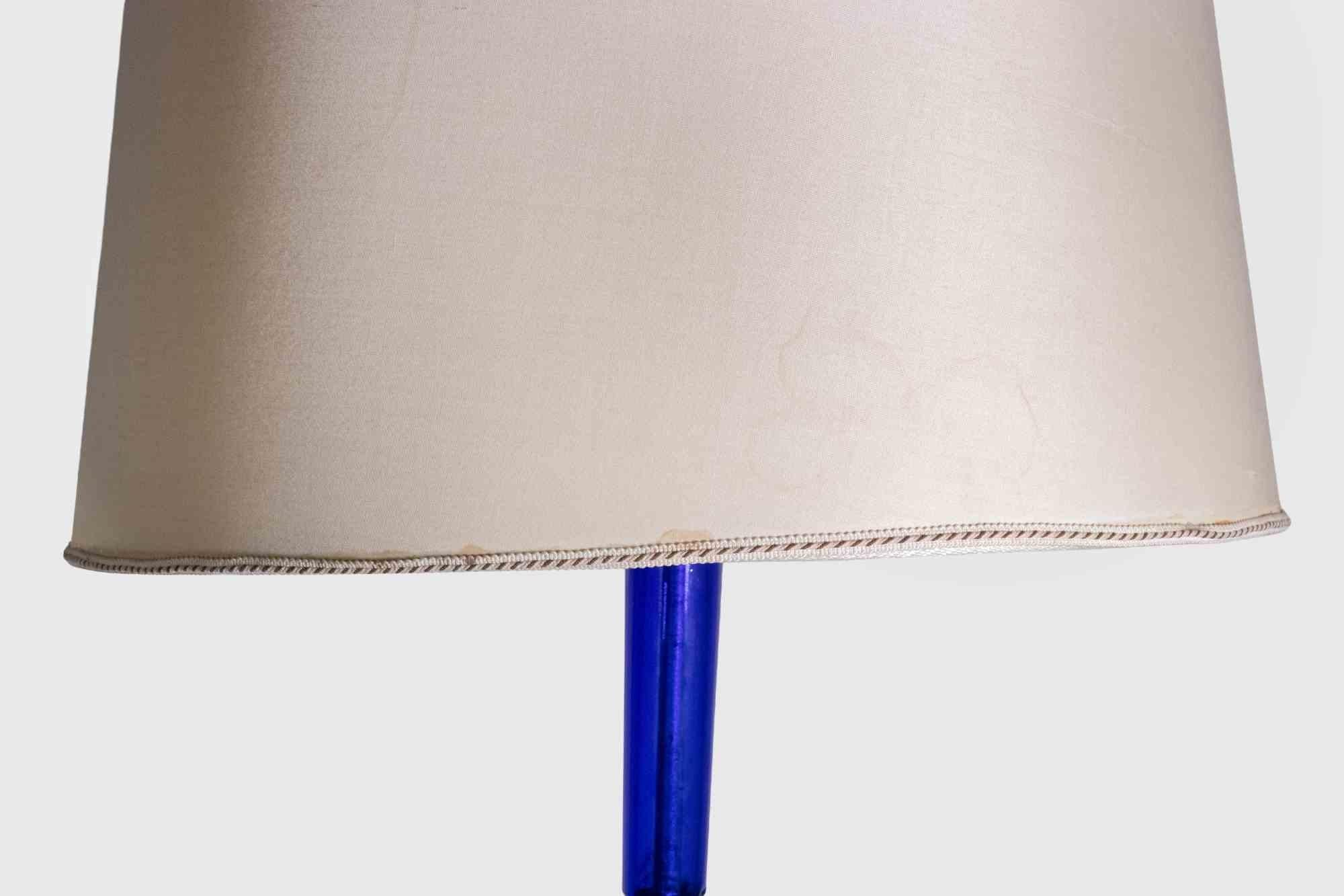 Floor Lamp Murano Blue and Red Glass by Fulvio Bianconi, 1950s In Good Condition For Sale In Roma, IT
