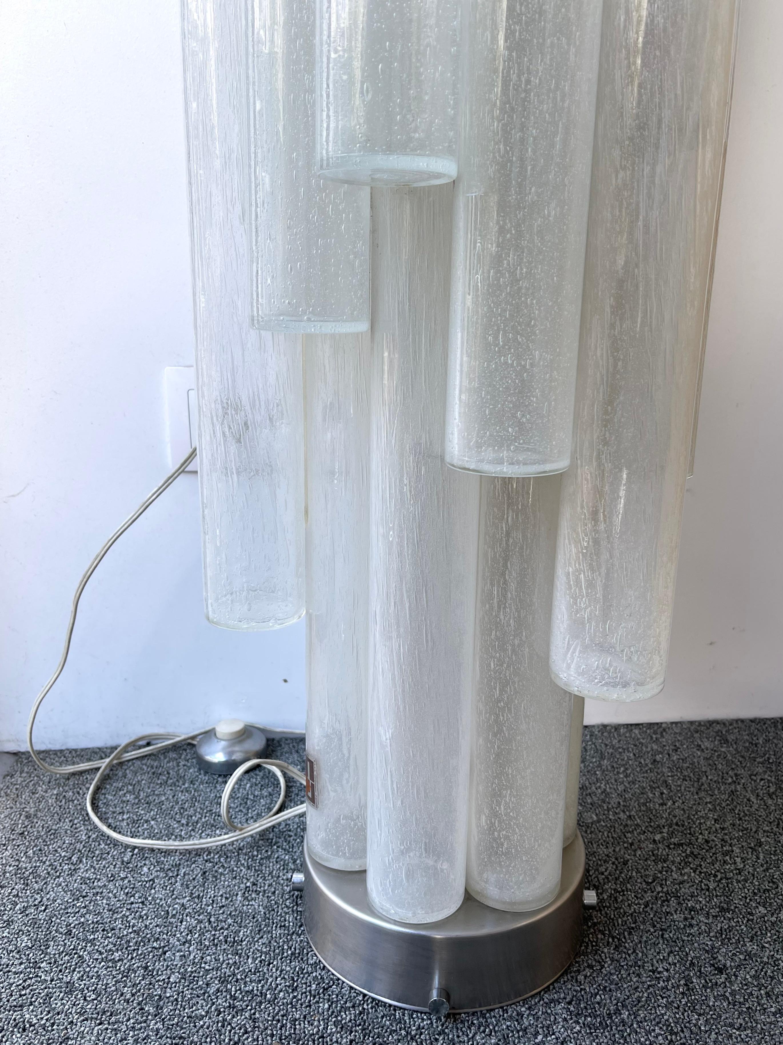 Floor Lamp Murano Glass and Metal by C.A.S.A, Italy, 1970s 1