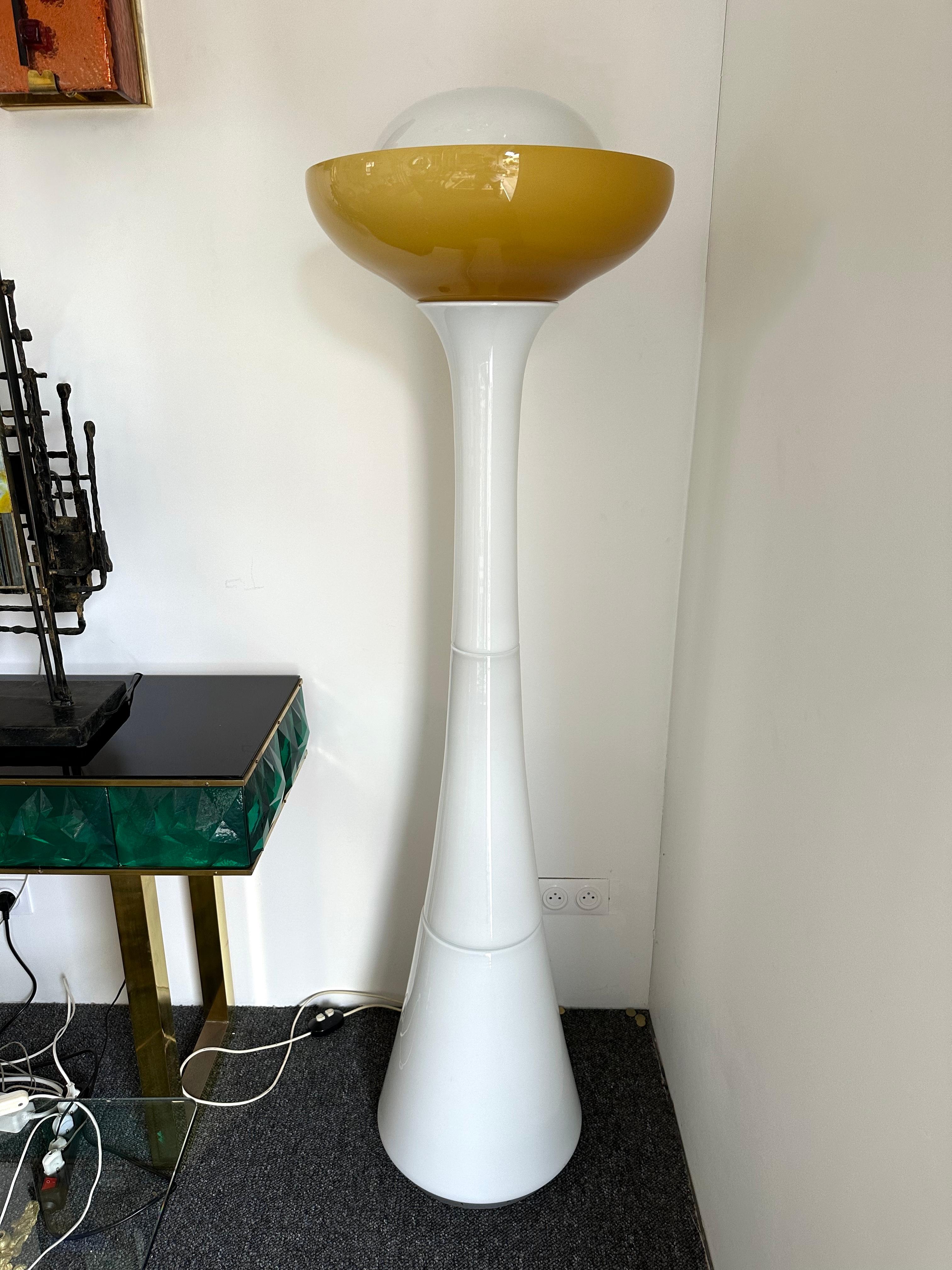 italien Lampadaire en verre Murano par Carlo Nason pour Selenova,  Italie, 1970 en vente