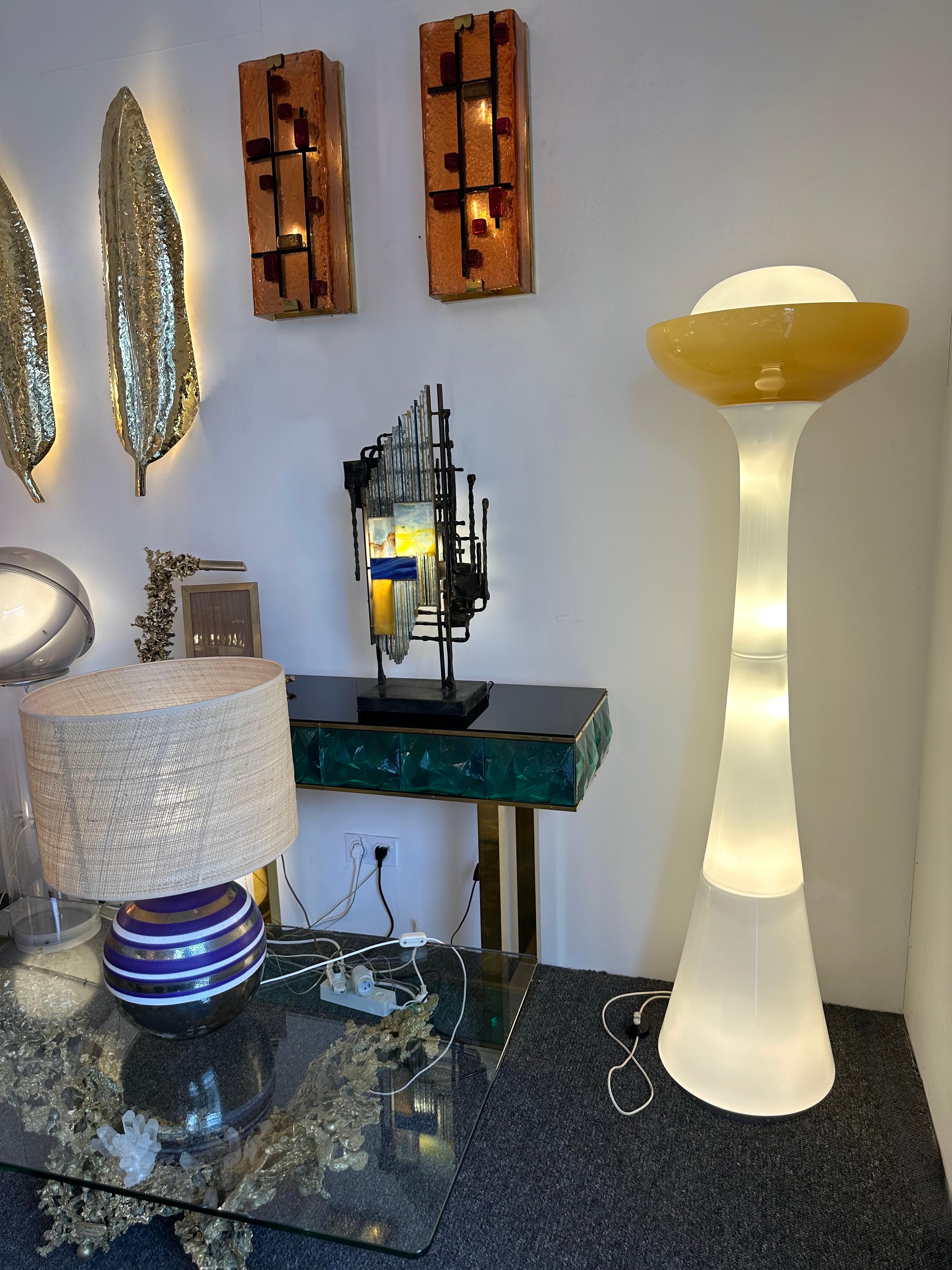 Lampadaire en verre Murano par Carlo Nason pour Selenova,  Italie, 1970 Bon état - En vente à SAINT-OUEN, FR