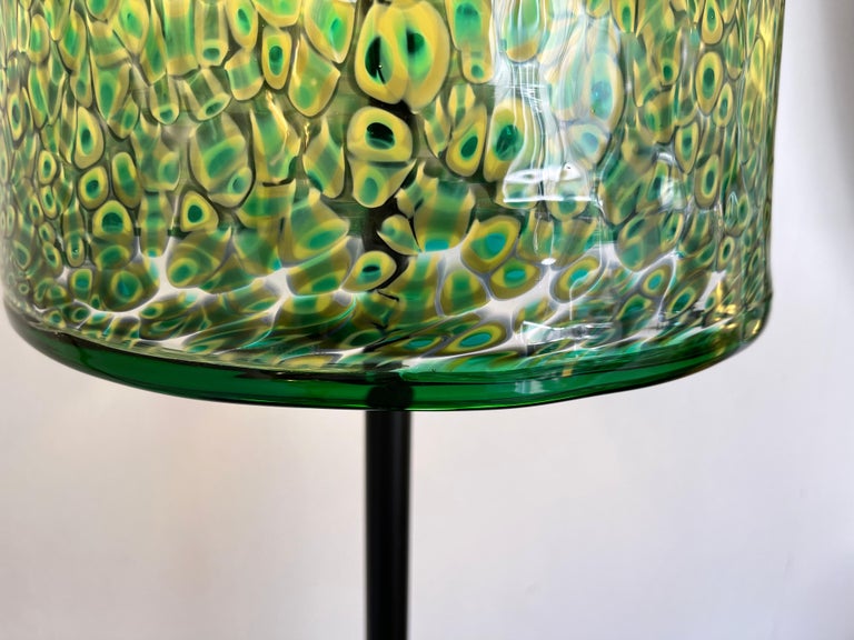 Floor Lamp Murano Glass Metal by Gae Aulenti for Vistosi, Italy, 1970s For Sale 1