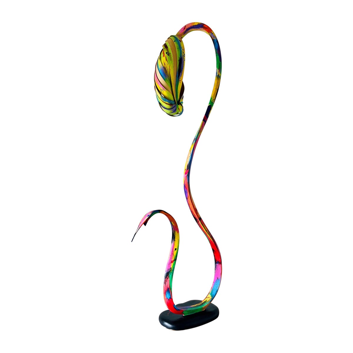 Stehlampe Nr. 2 – Fluentum-Serie, aus Eschenholz  von Raka Studio